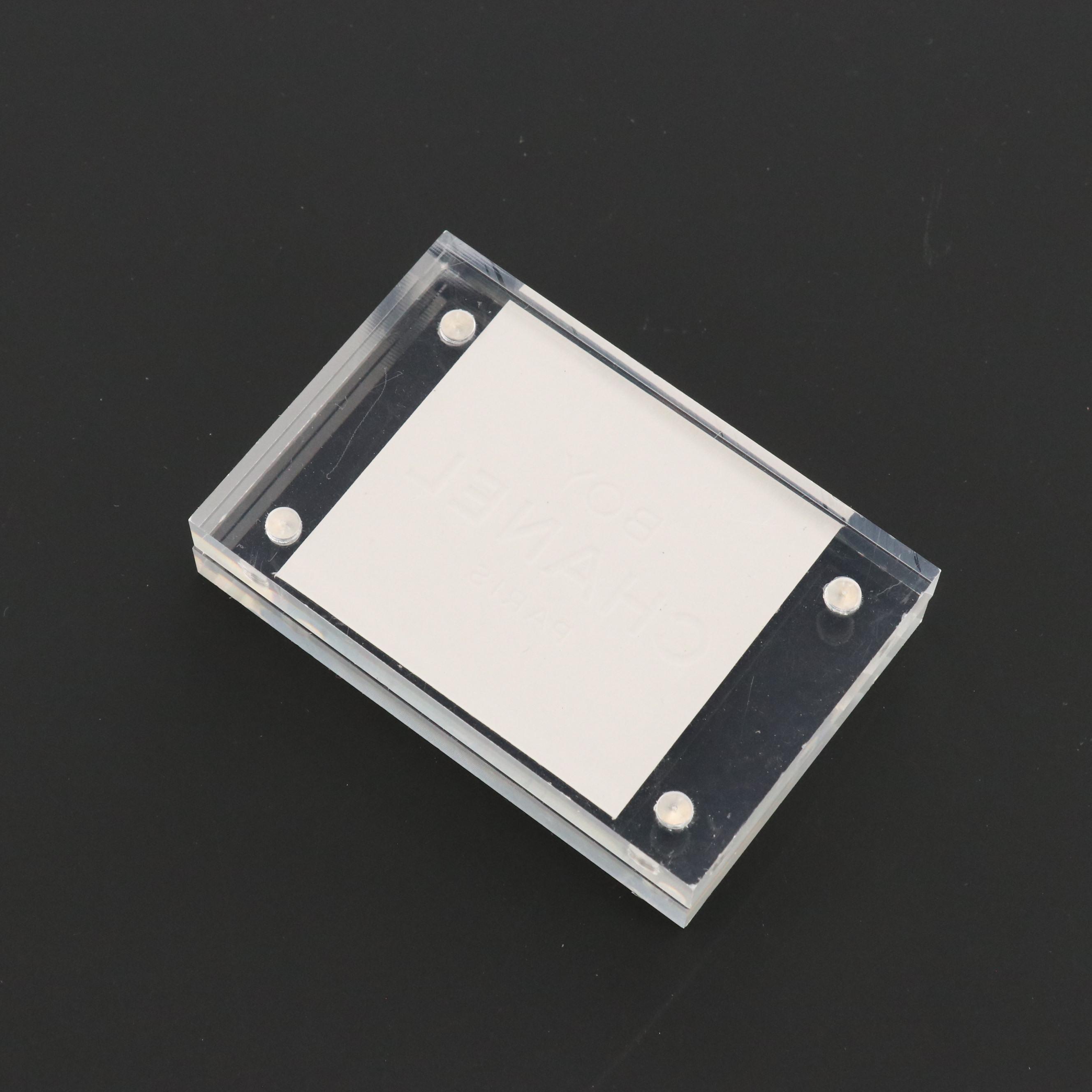 Acrylic Magnetic Frames with Chanel Themed Signs