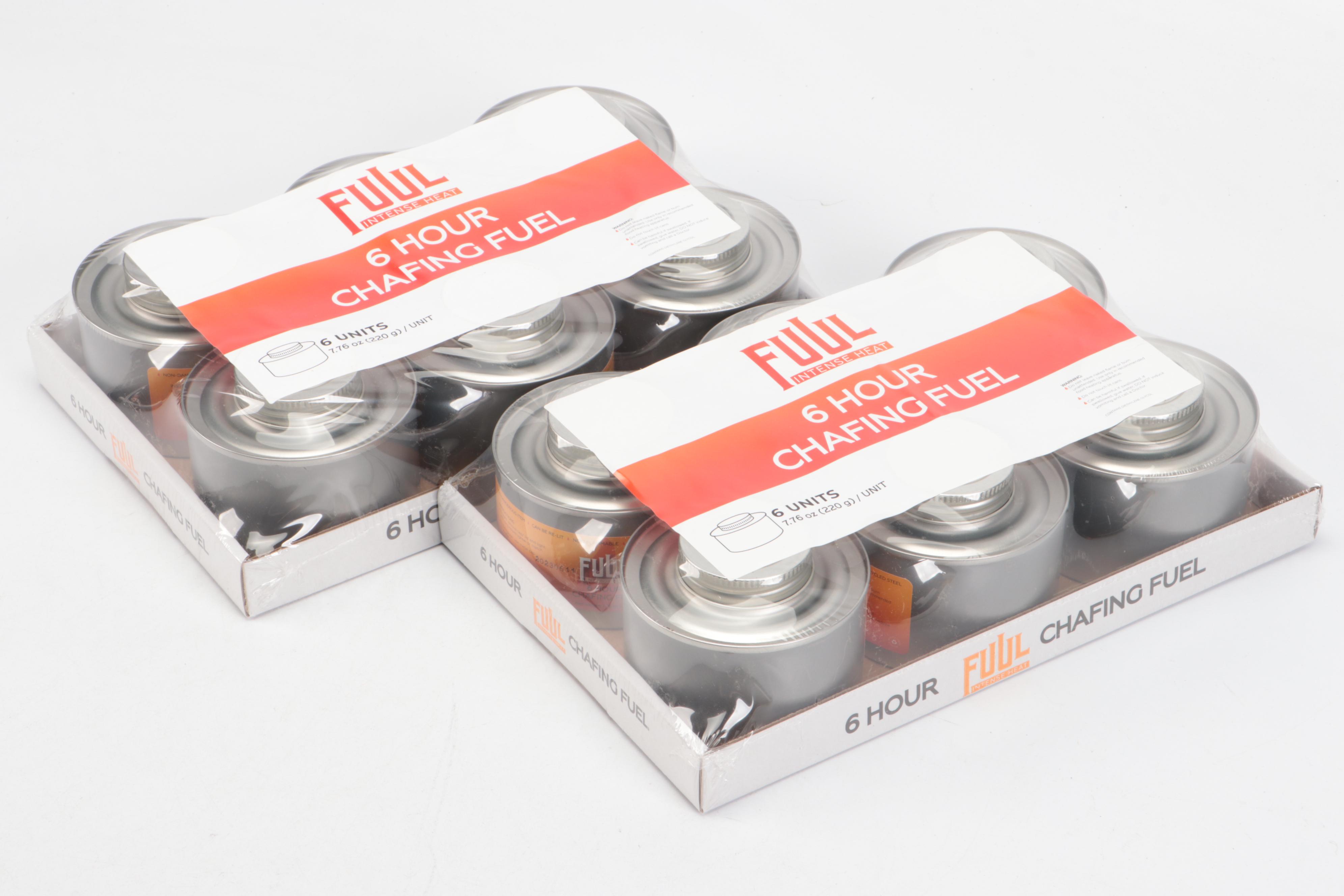 Chafing Fuel Canisters and Fuel Holders with Covers