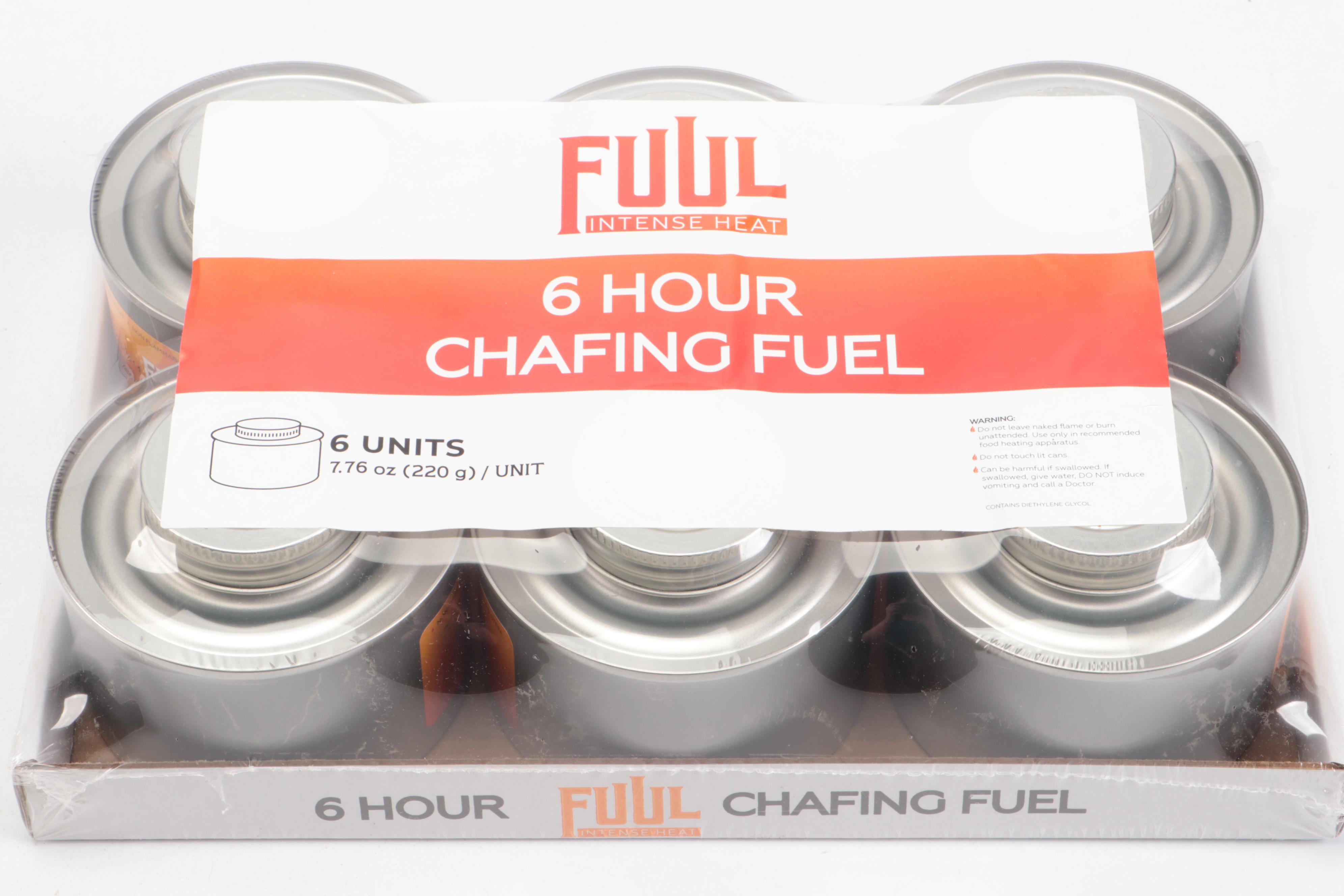 Chafing Fuel Canisters and Fuel Holders with Covers
