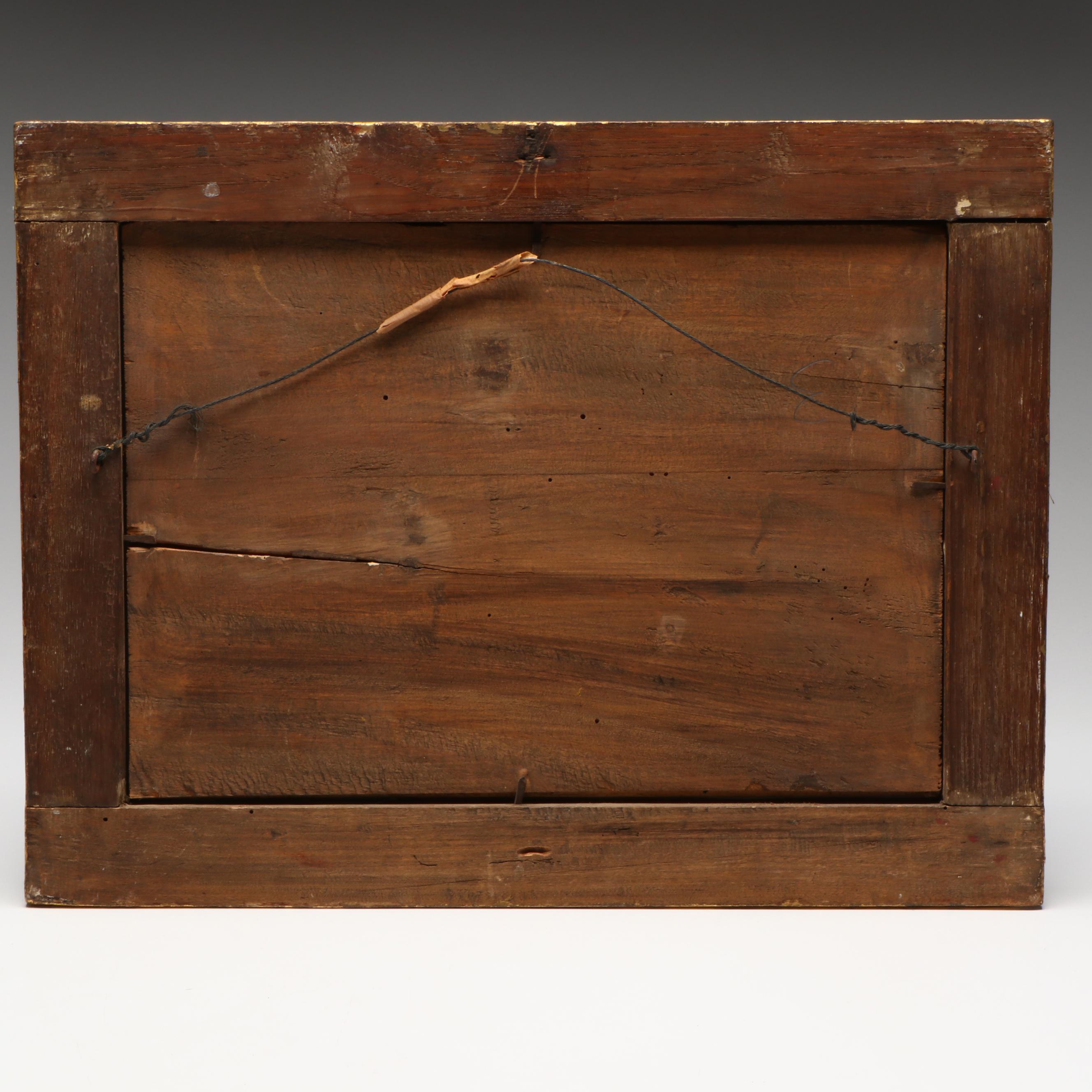 Antique English Embroidery "The Work of Corporal Mercy", 19th Century