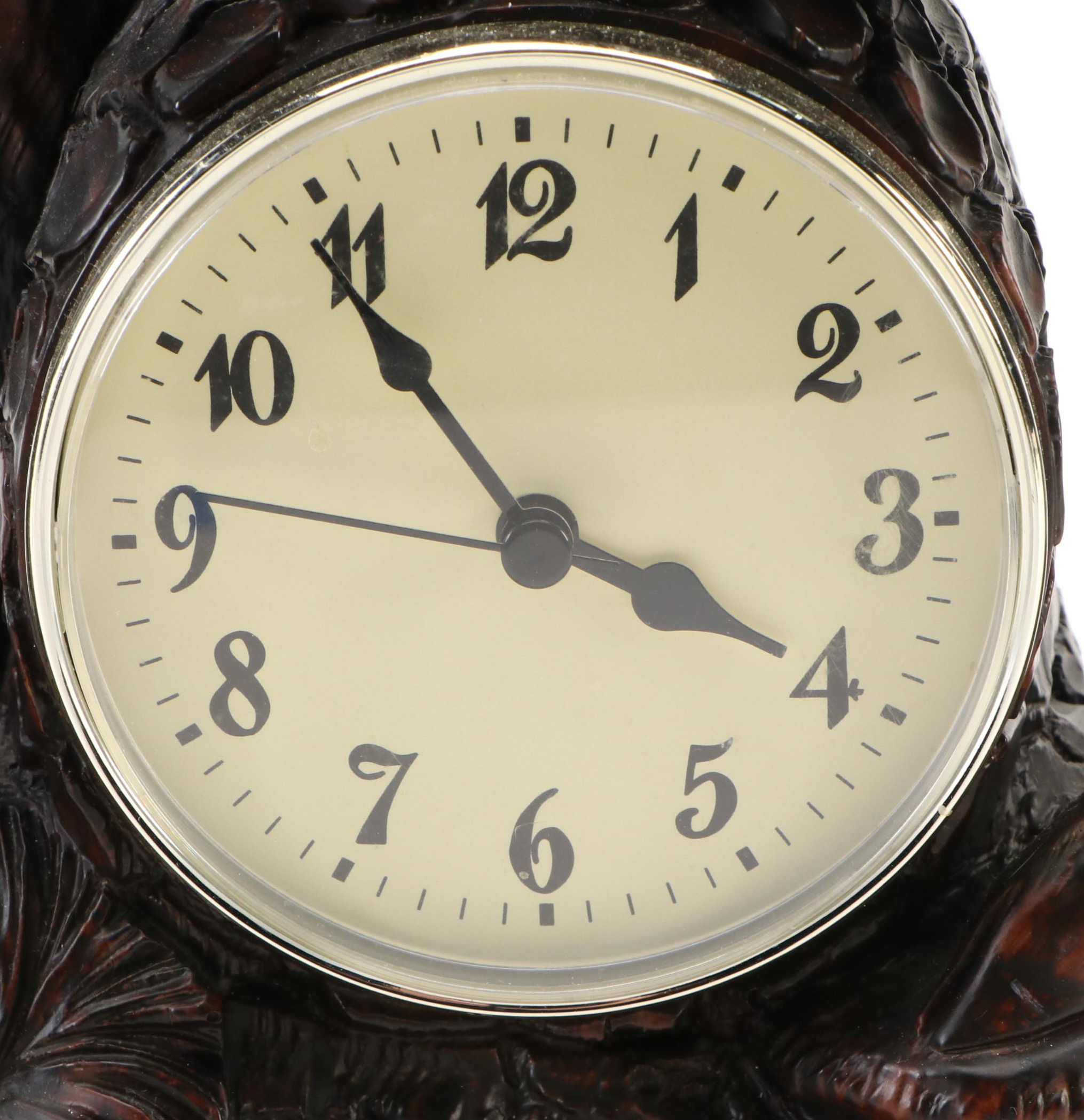 Bronze Finished Stag Mantel Clock