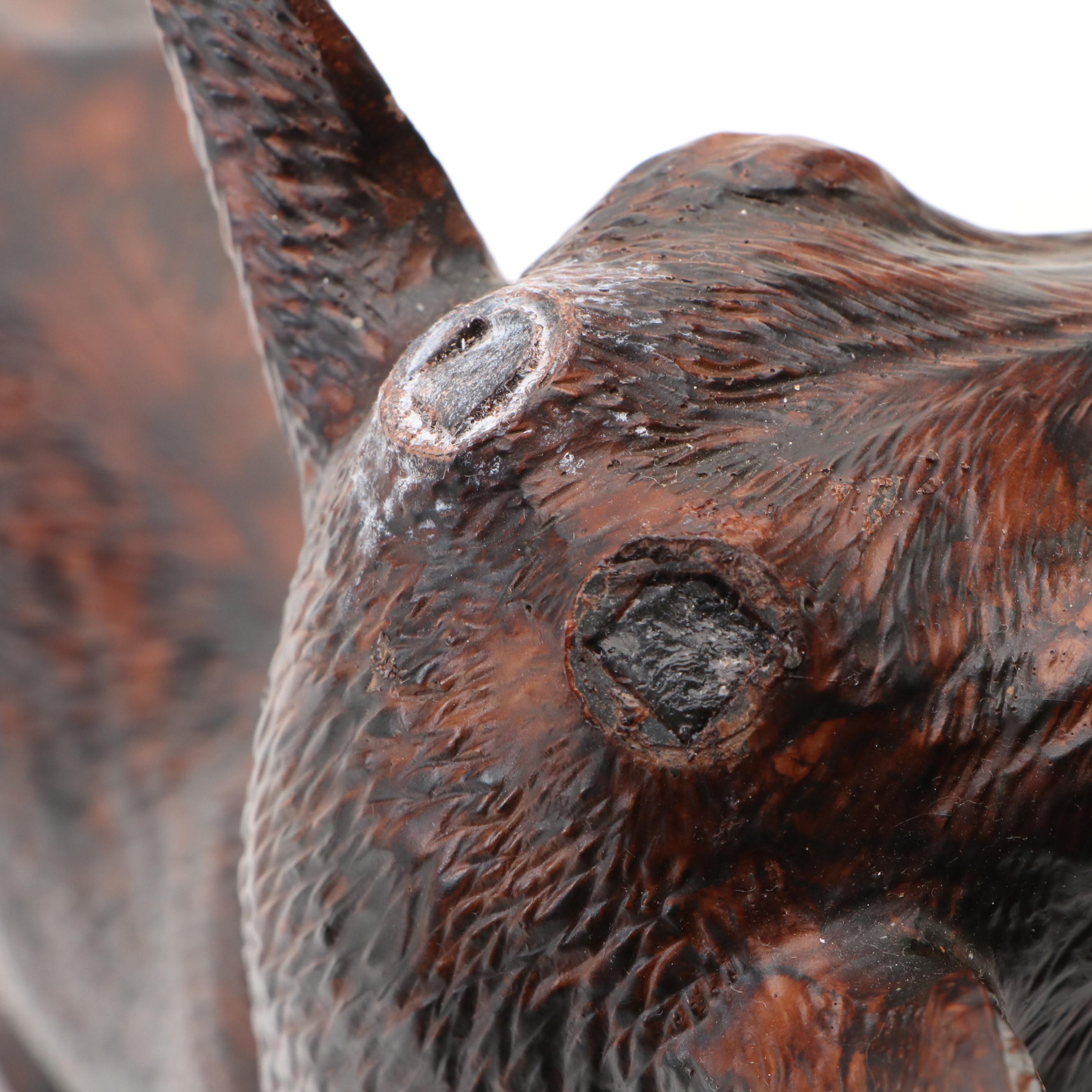 Bronze Finished Stag Mantel Clock