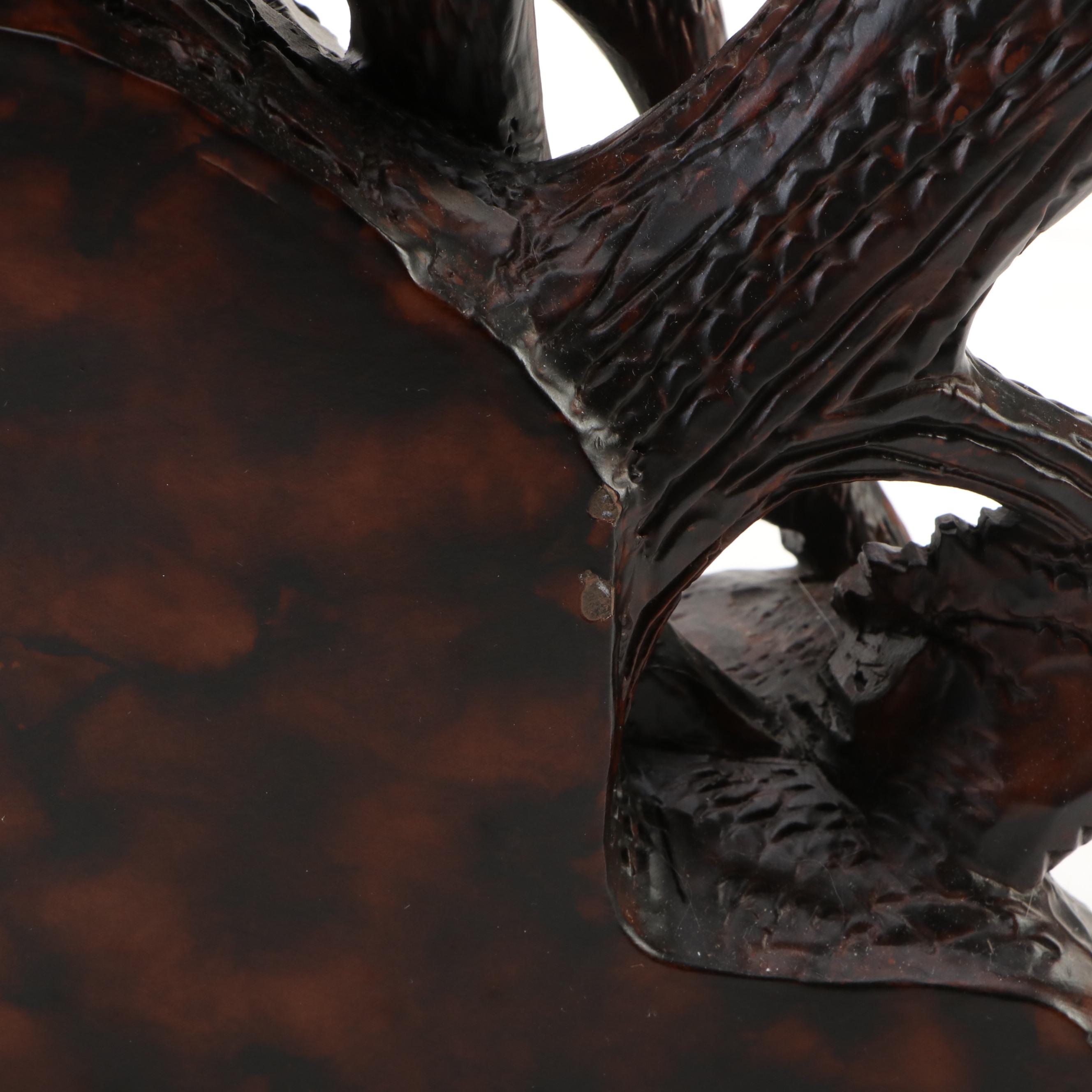 Bronze Finished Stag Mantel Clock