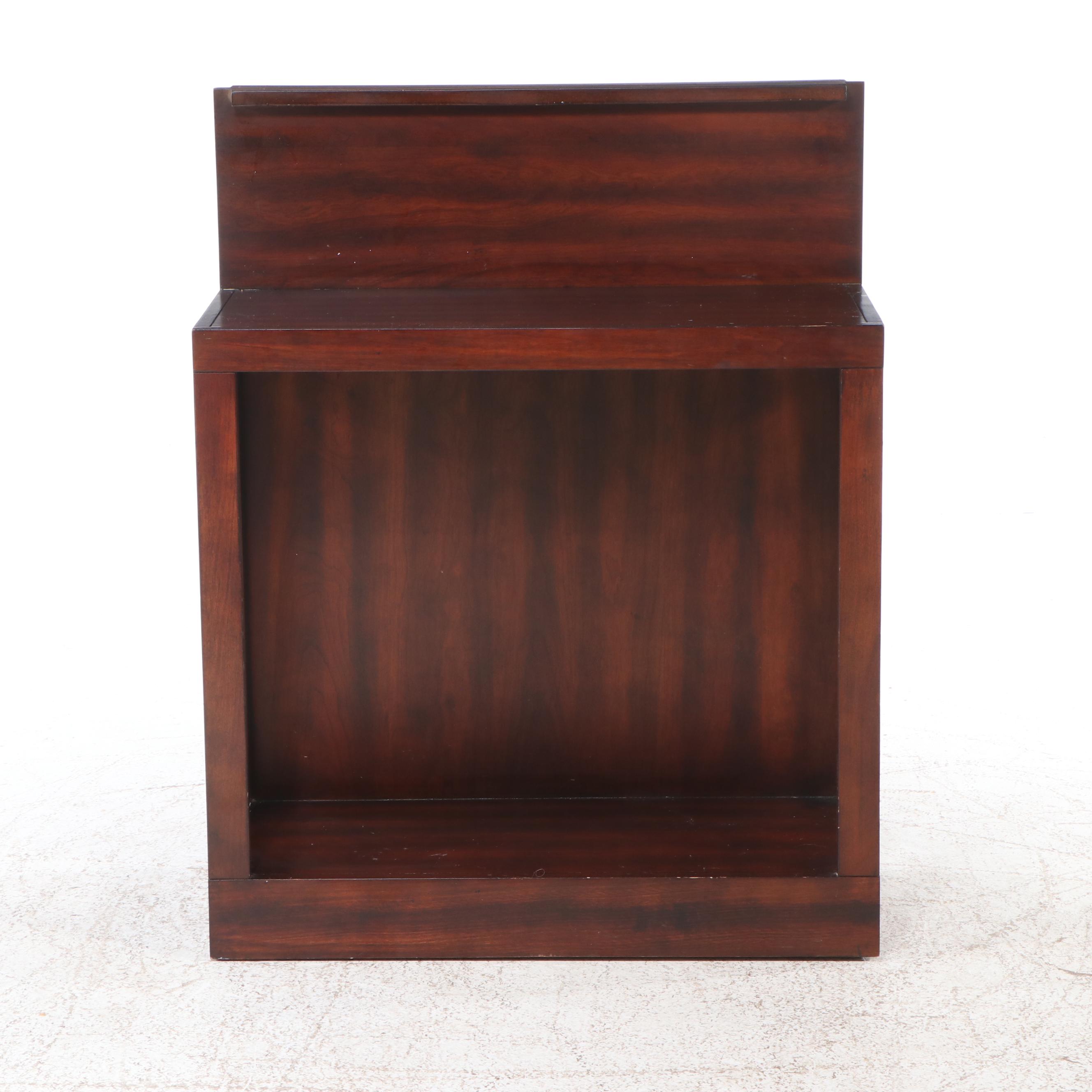 Modernist Style Rosewood Finish Hall Table