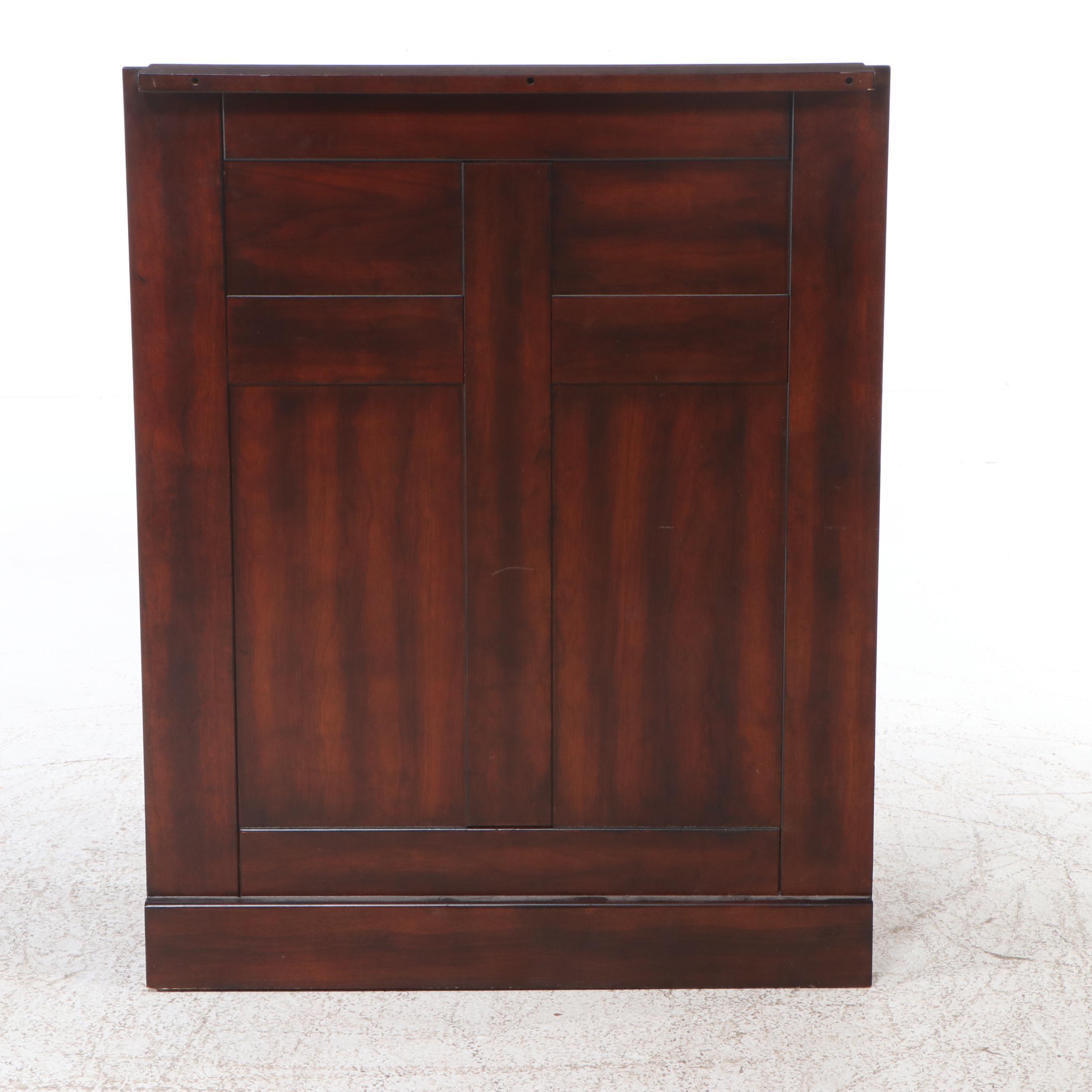 Modernist Style Rosewood Finish Hall Table