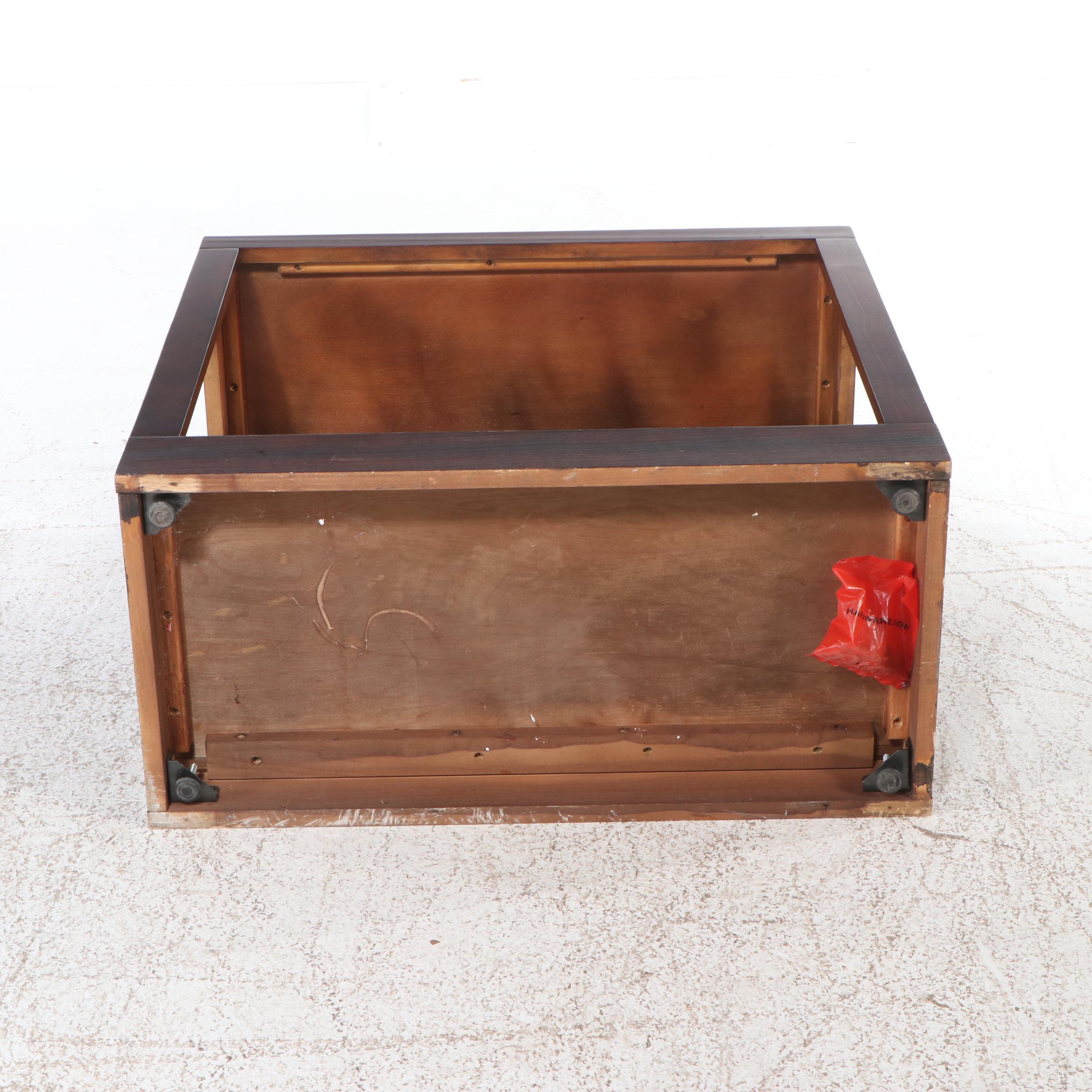 Modernist Style Rosewood Finish Hall Table