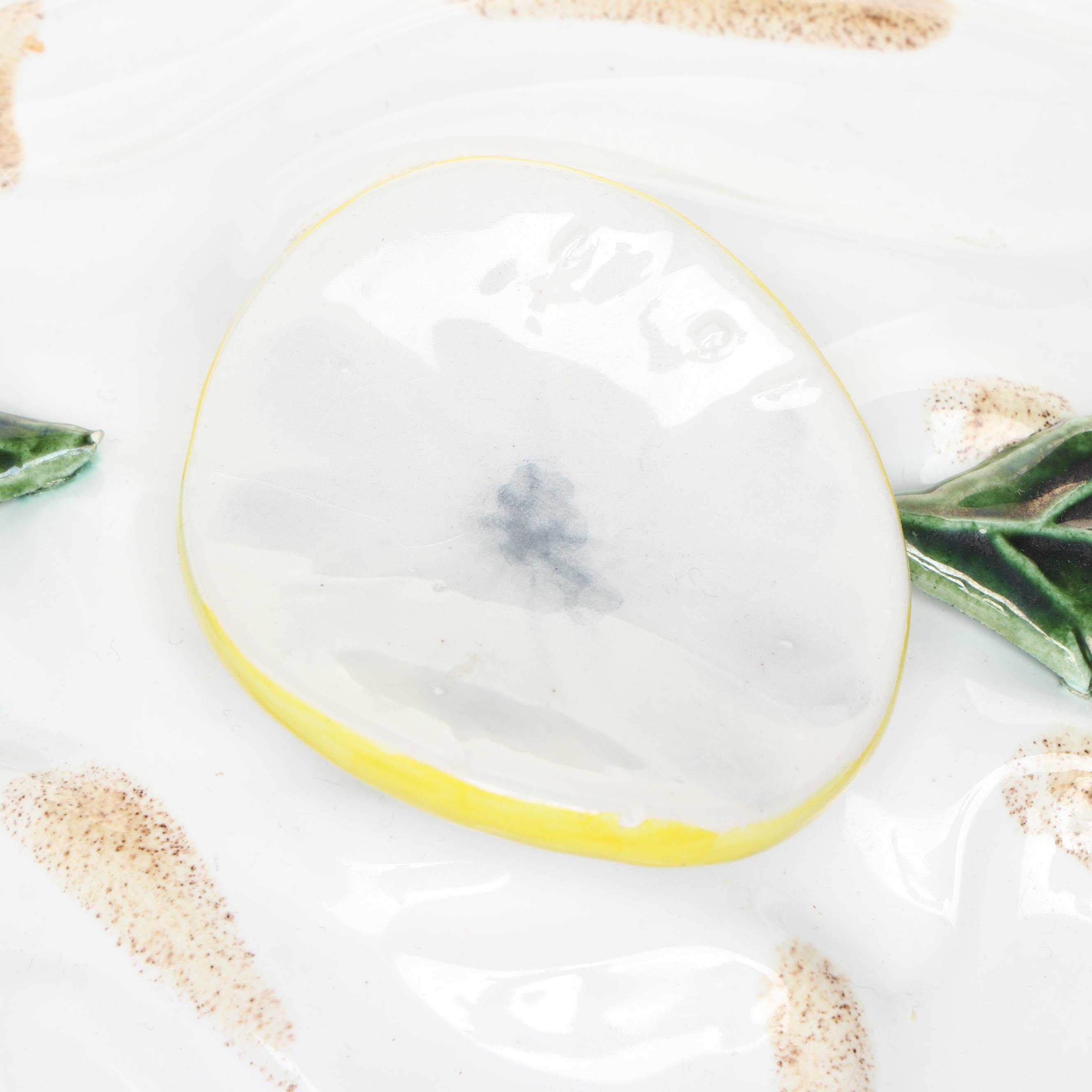 Lemon Meringue Style Ceramic Lidded Pie Keeper