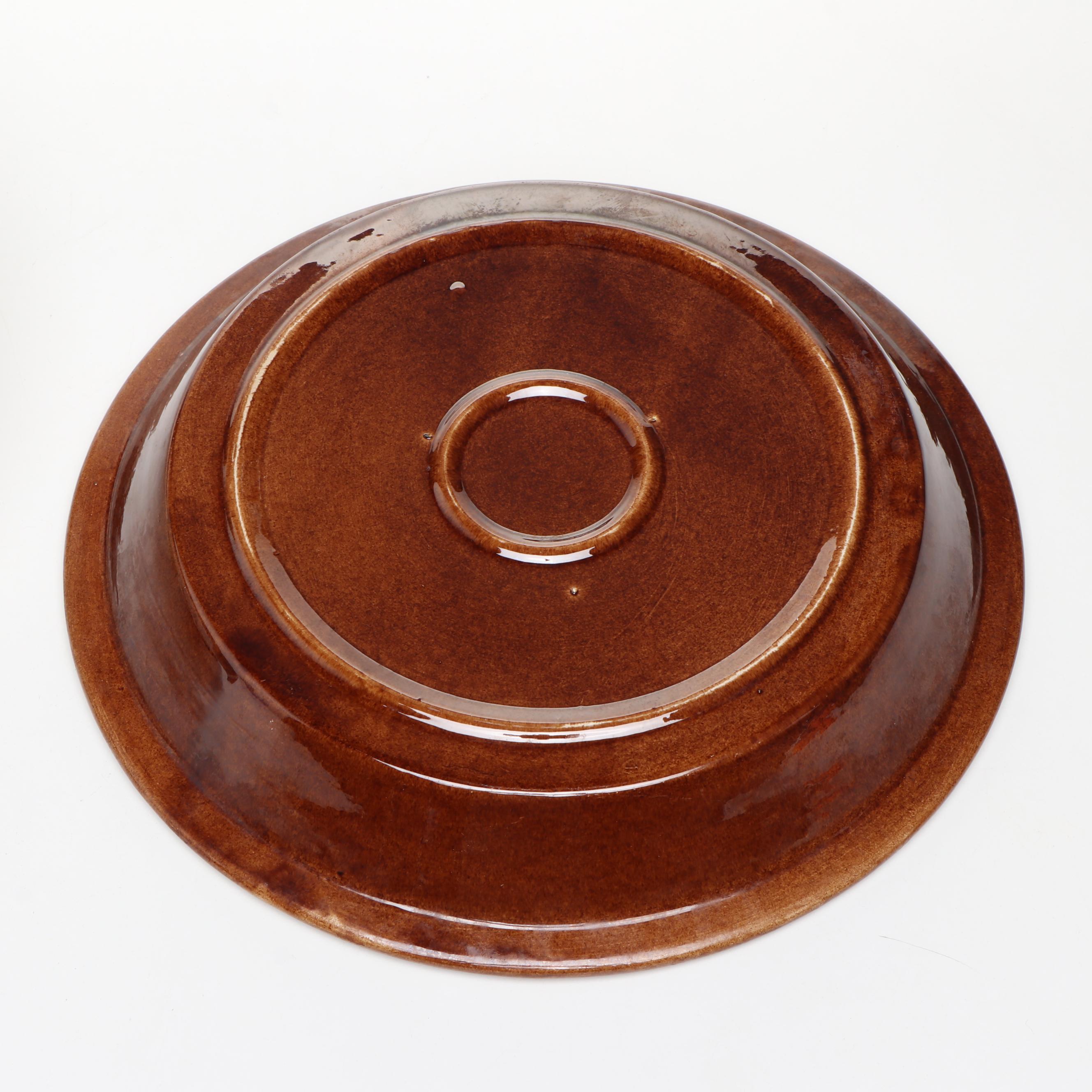 Lemon Meringue Style Ceramic Lidded Pie Keeper