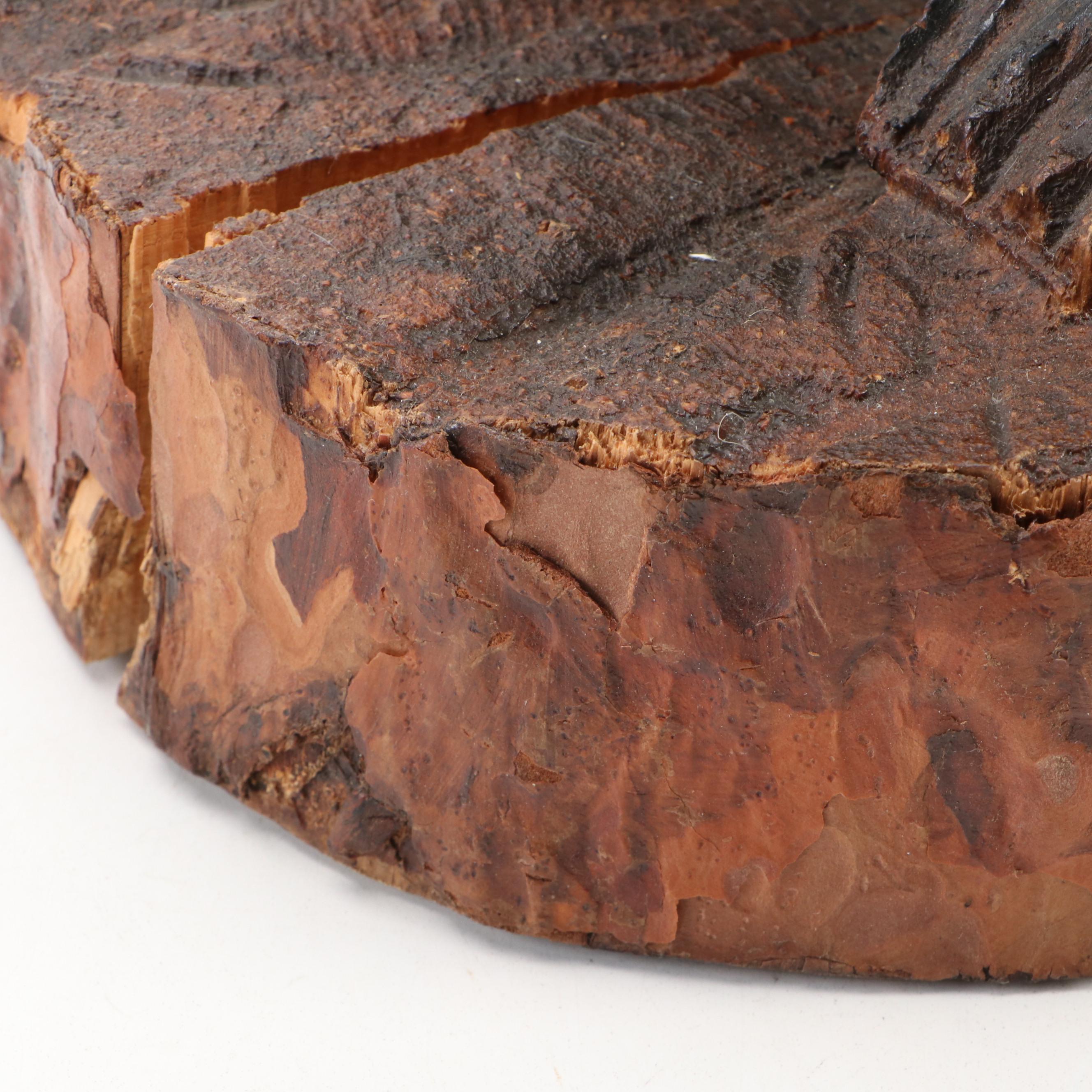 Handmade Chainsaw-Carved Black Bear Sculpture