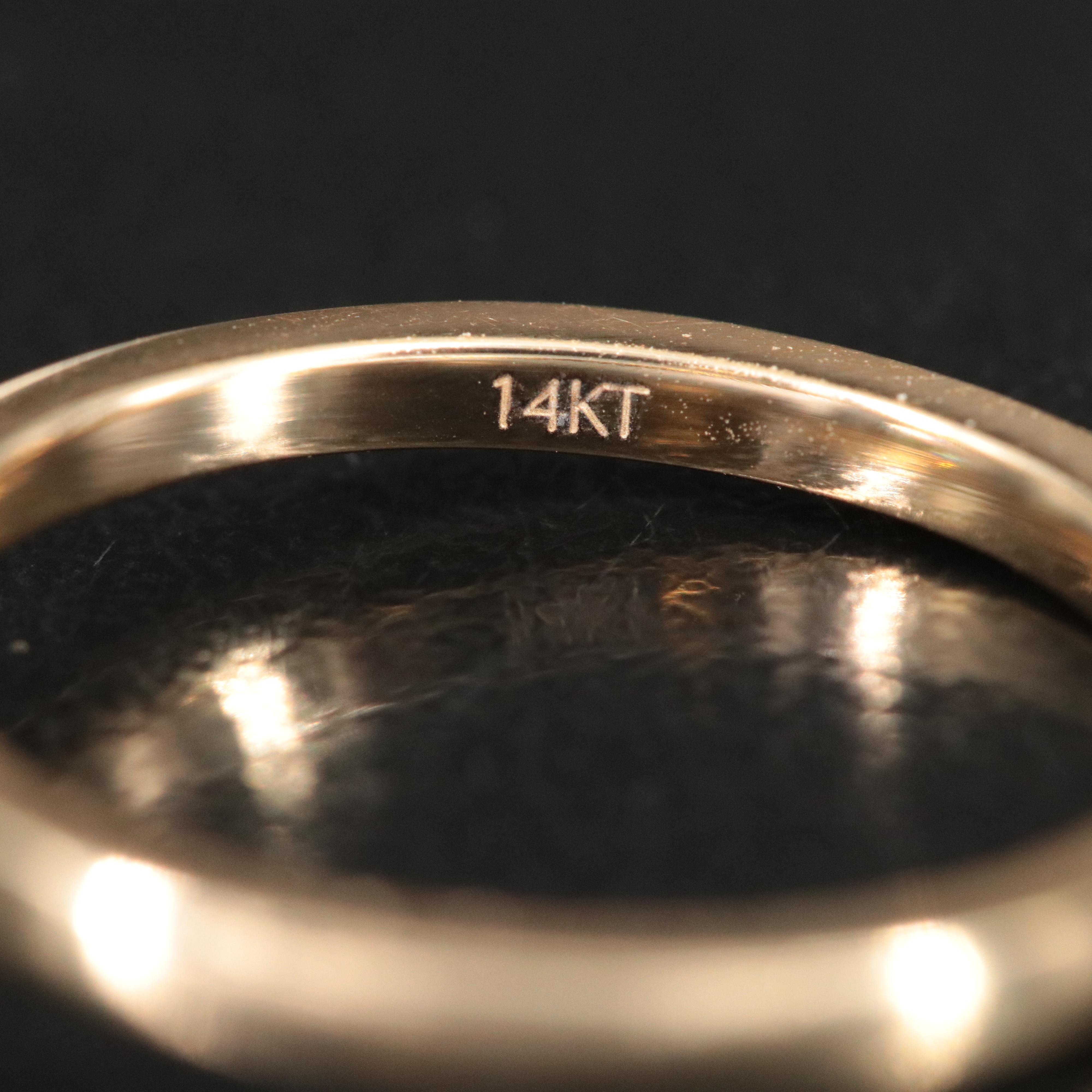 14K 1.06 CT Lab Grown Diamond Solitaire Ring with IGI Report