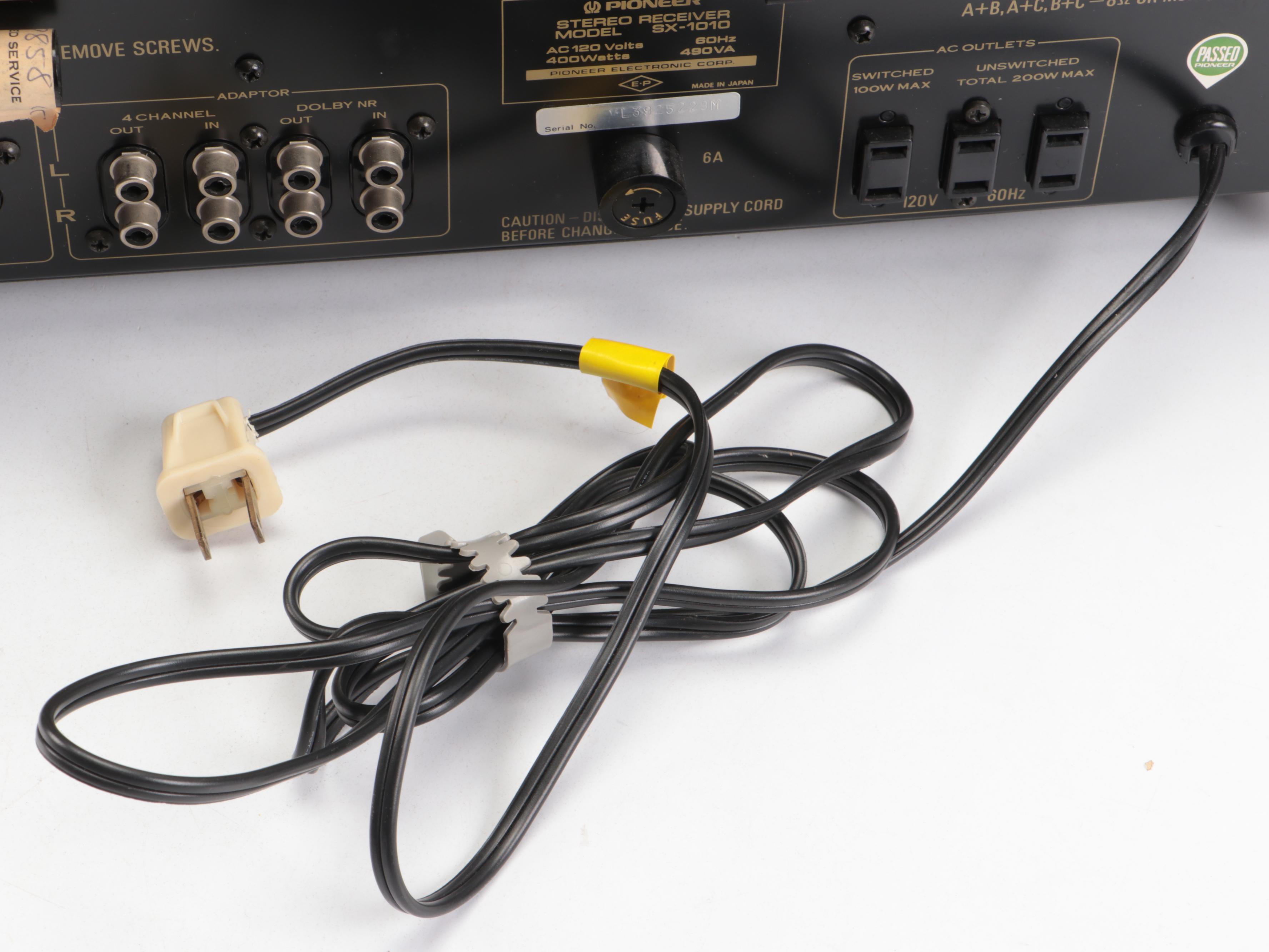 Pioneer SX-1010 Stereo Receiver, 1974-1976