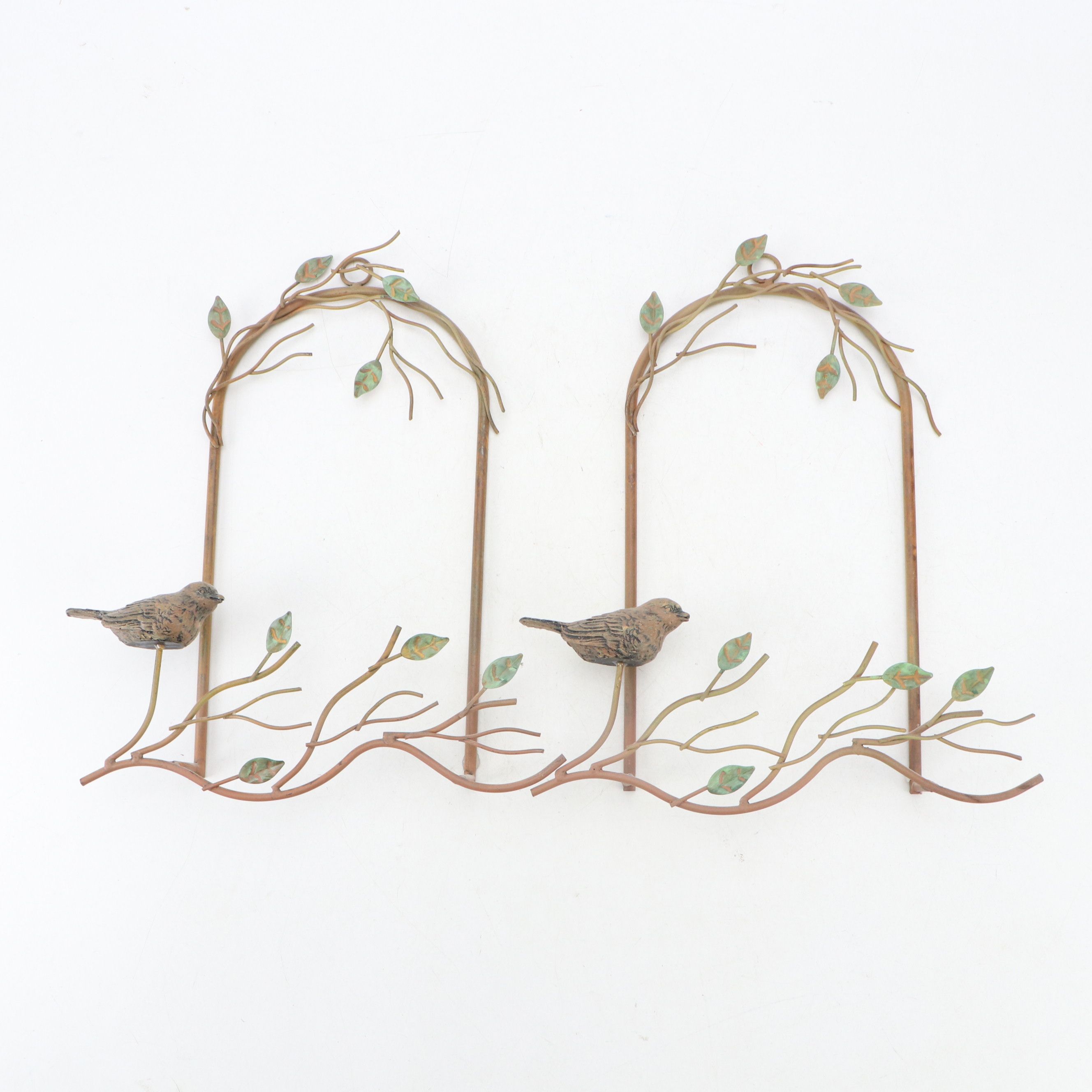 Black Forest Style Carved Walnut Tray with Ceramic Figurines and Other Décor