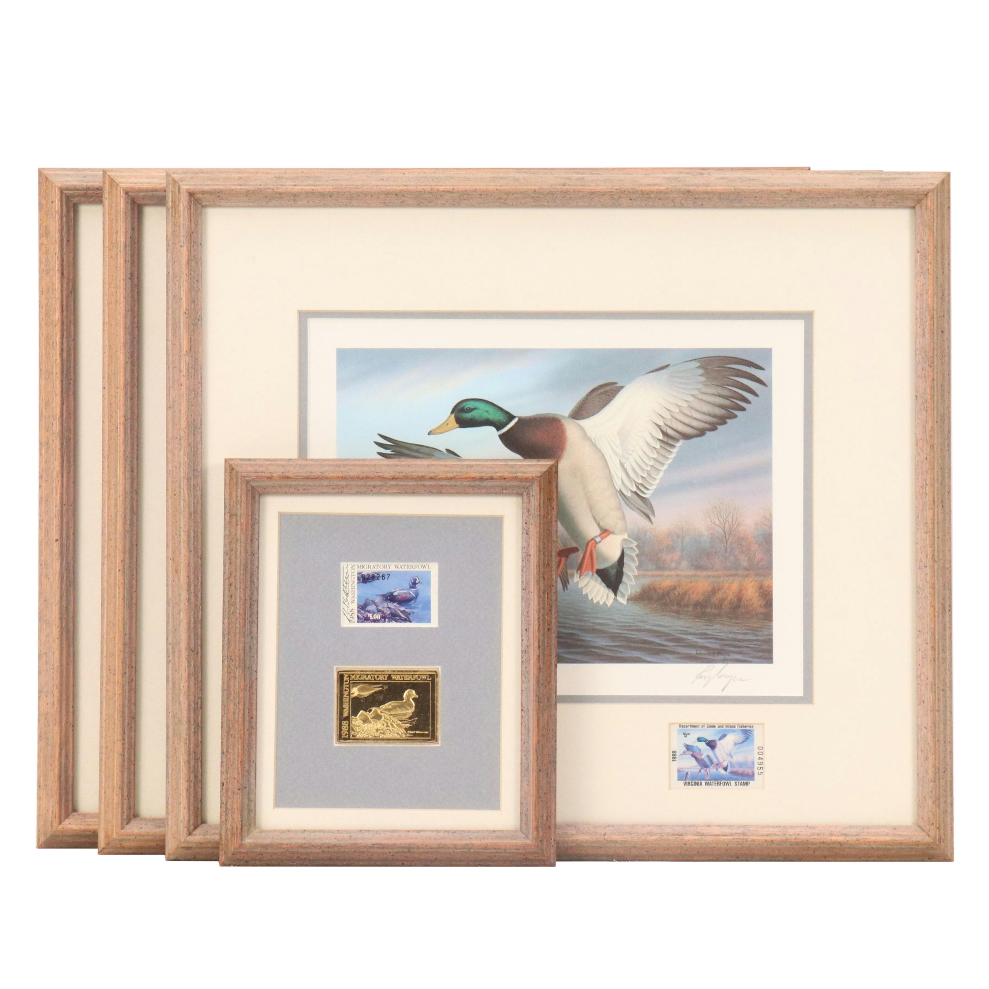 Set of Waterfowl Stamps, Including Washington Migratory Waterfowl, 1988
