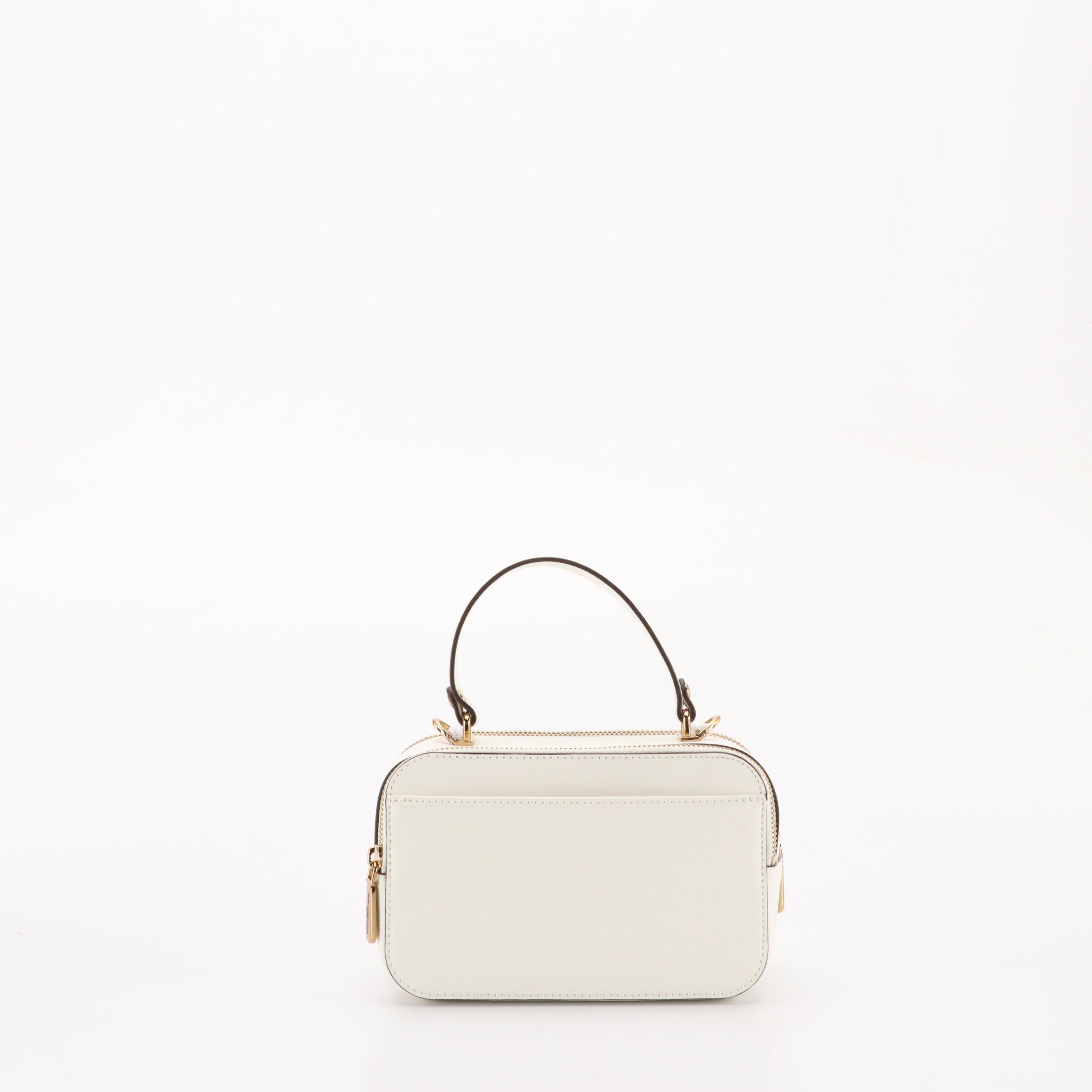 Karl Lagerfeld Paris Simone Top Handle Camera Bag in Floral Embroidered Leather