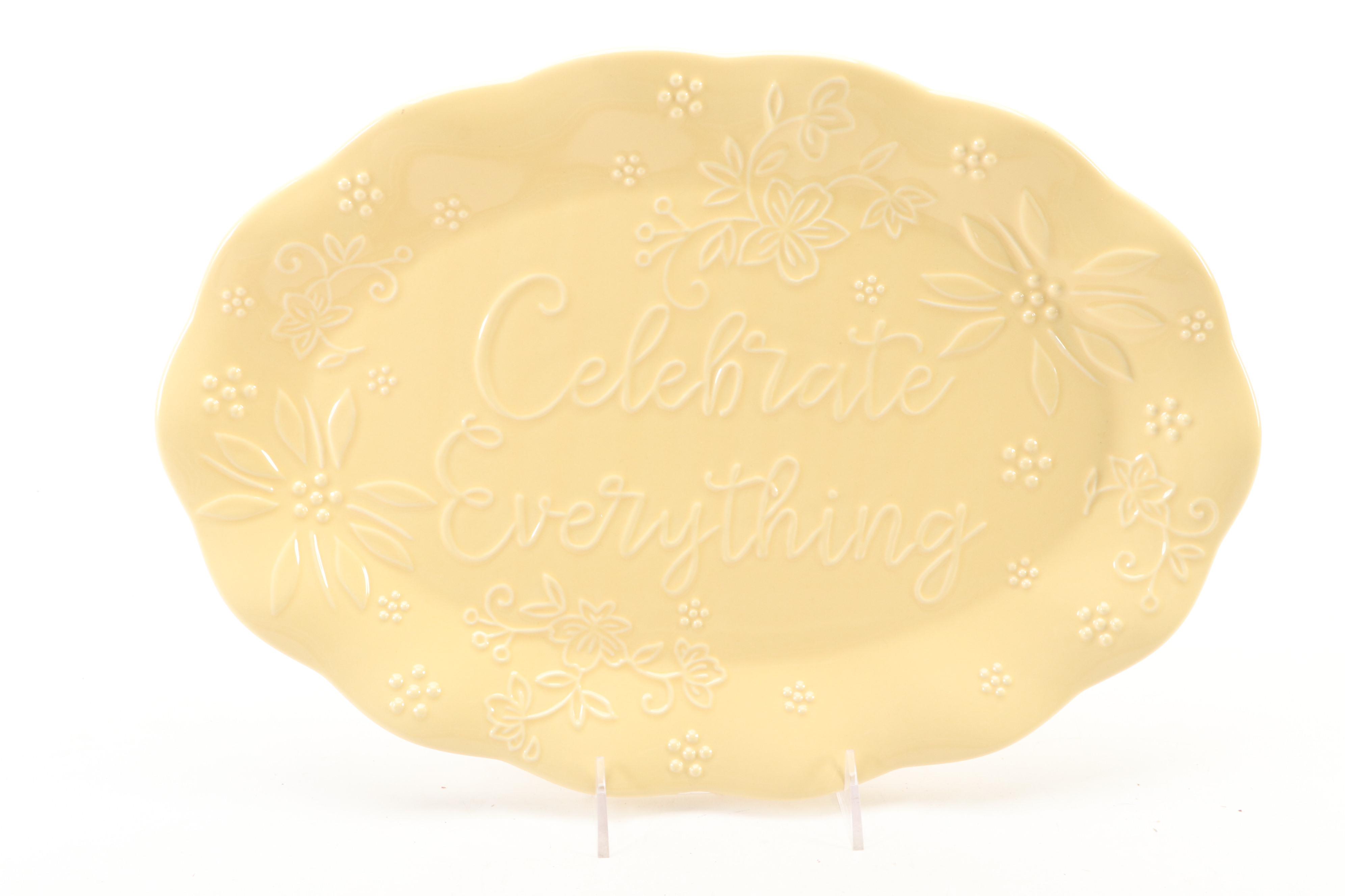 Temp-tations by Tara "Celebration" Ceramic Platters
