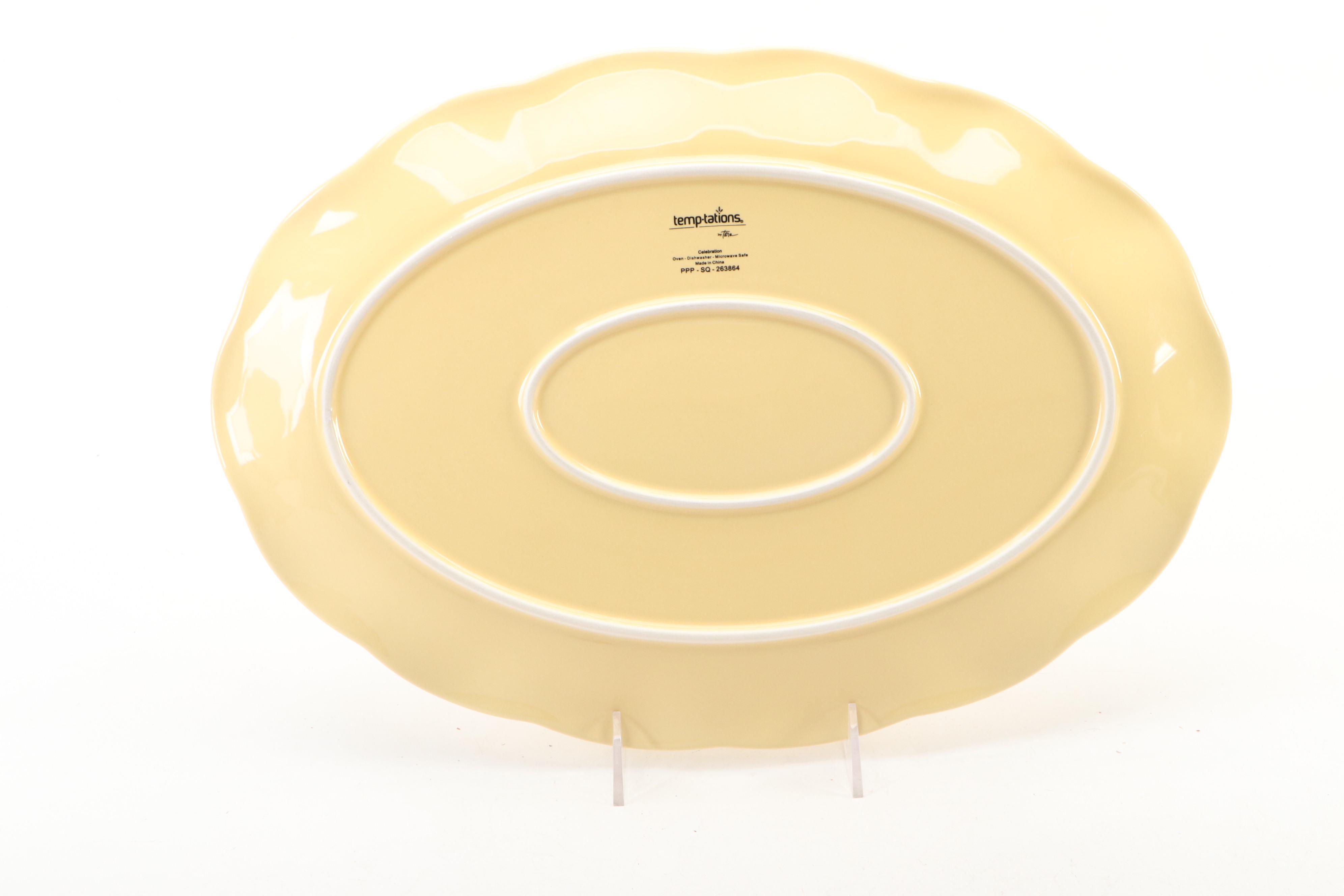 Temp-tations by Tara "Celebration" Ceramic Platters
