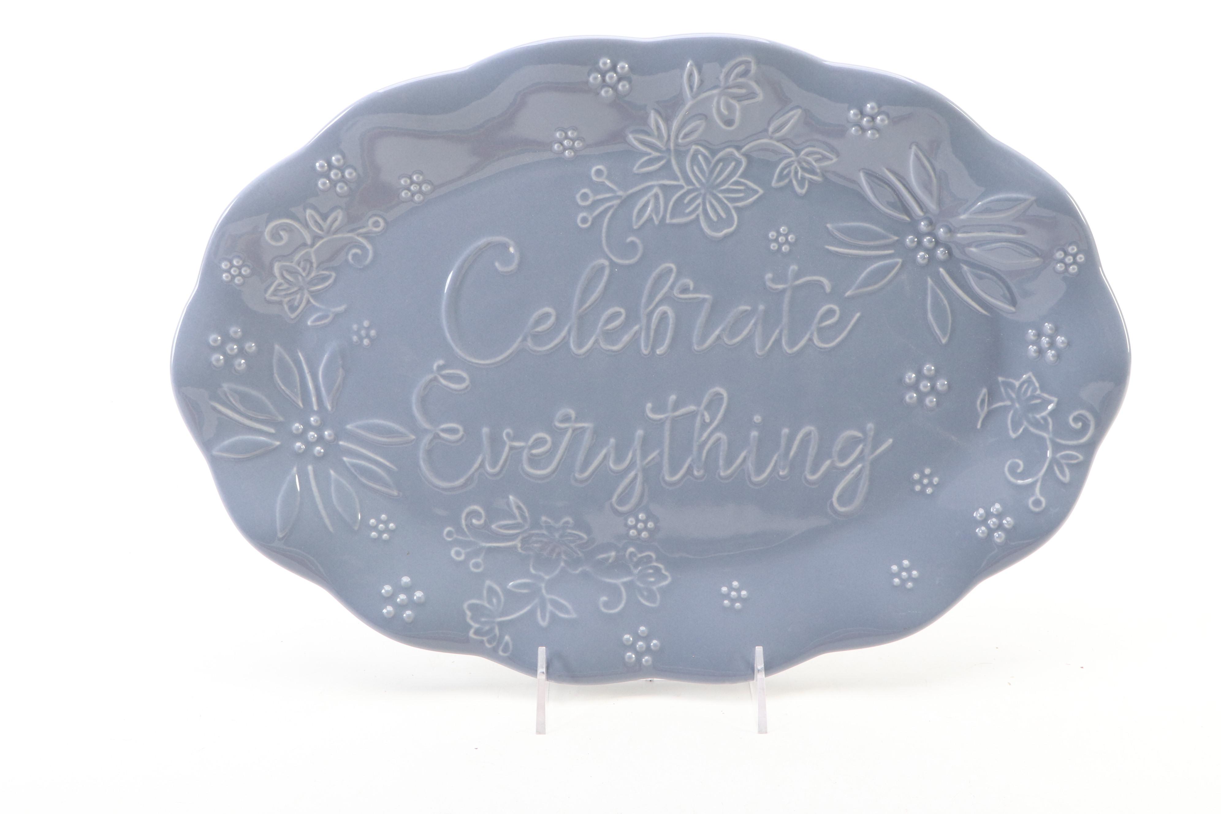 Temp-tations by Tara "Celebration" Ceramic Platters