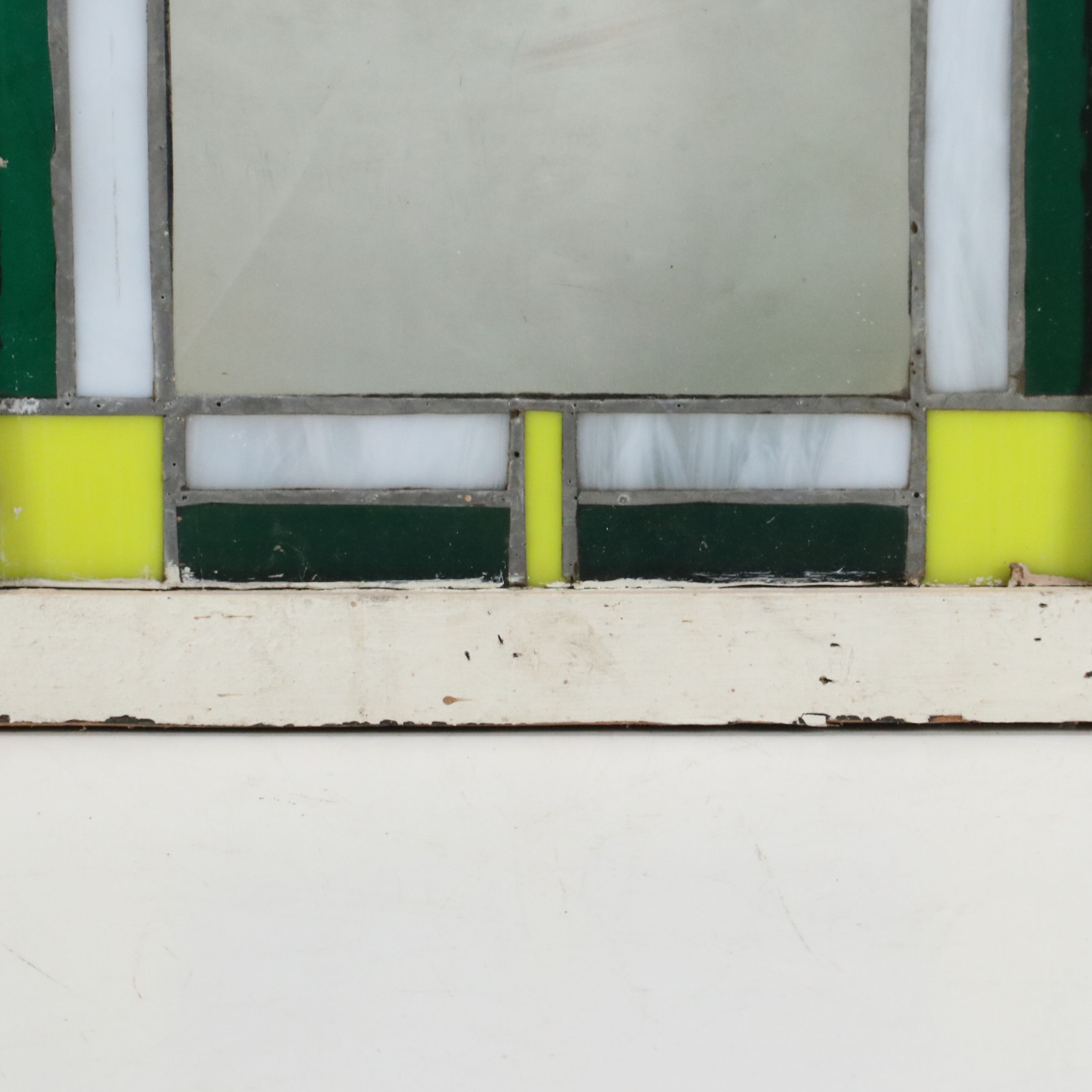 Leaded Stained Glass Window Panel, Early 20th Century