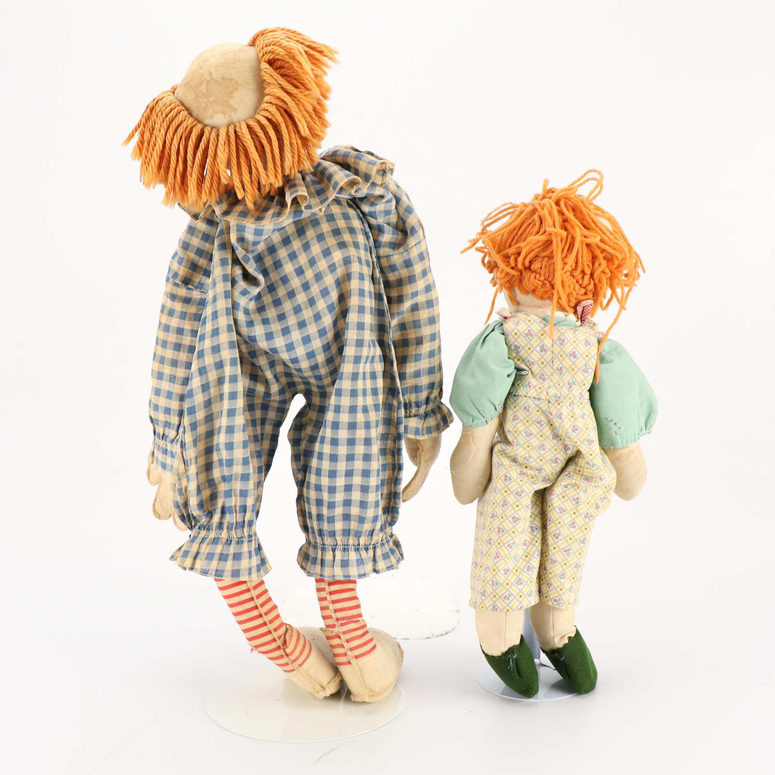 Bozo the Clown with Gund Mfg. Co and Other Mask Face and Cloth Dolls