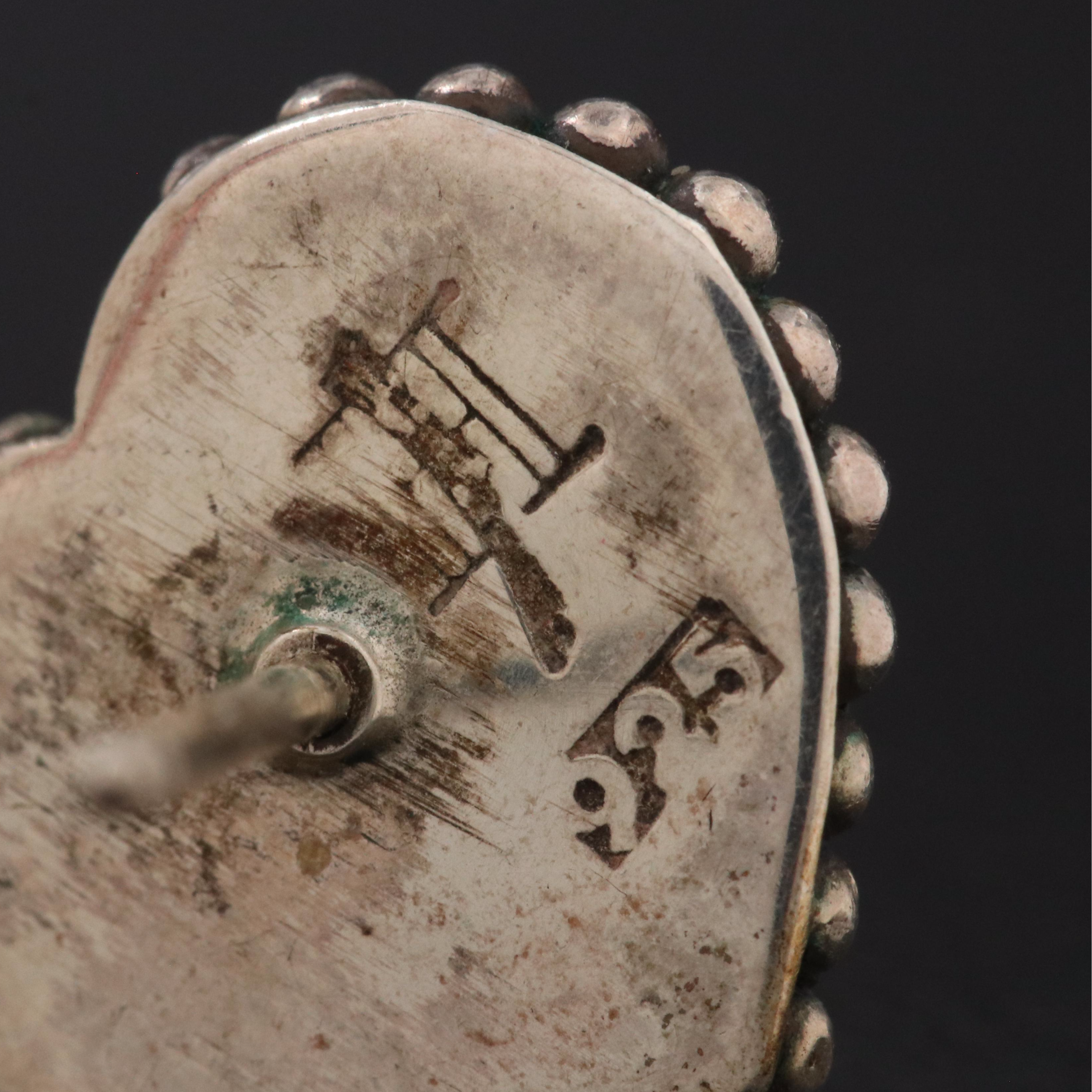 John Hardy Sterling Heart Stud Earrings