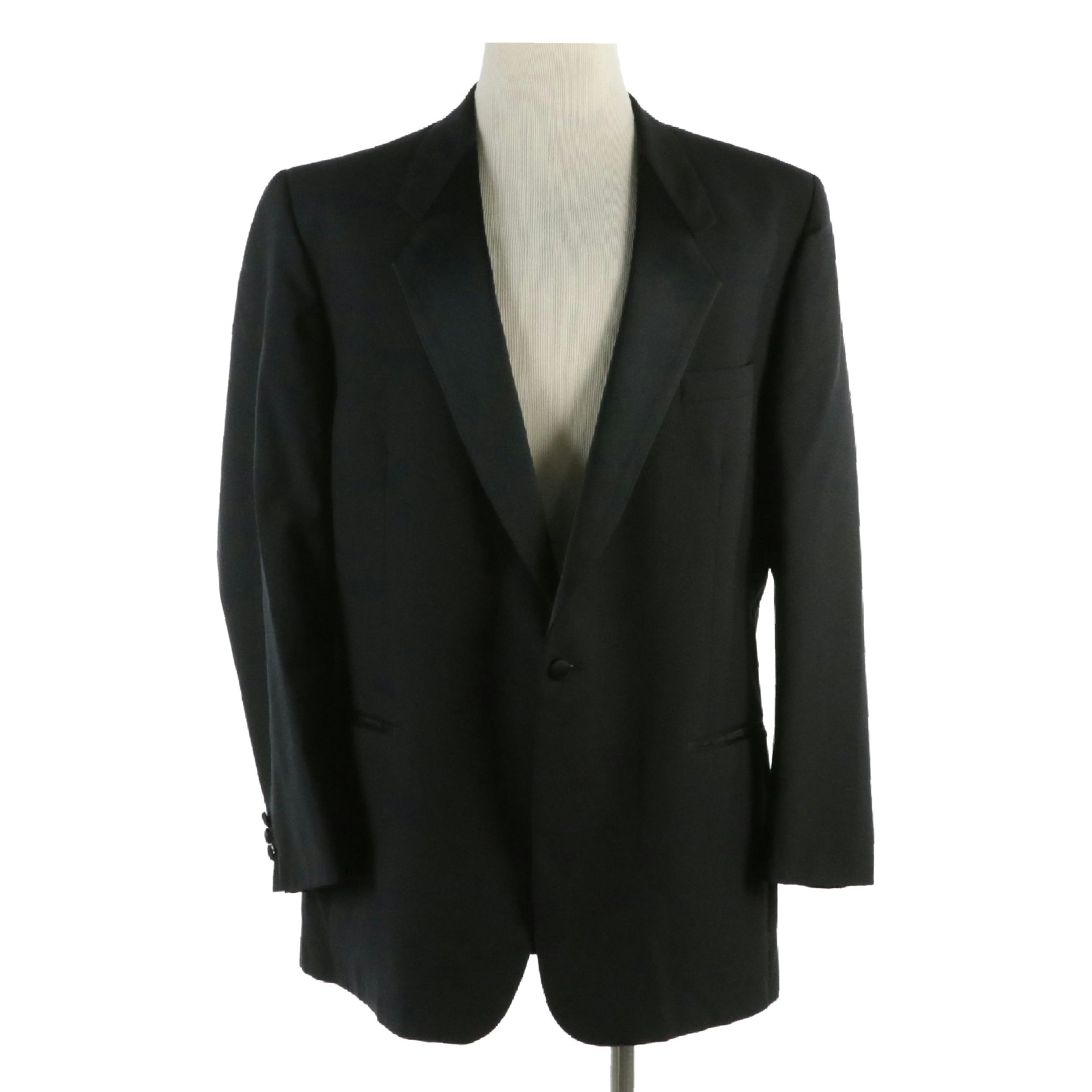 Men's Givenchy Monsieur Single-Button Blazer in Black Wool