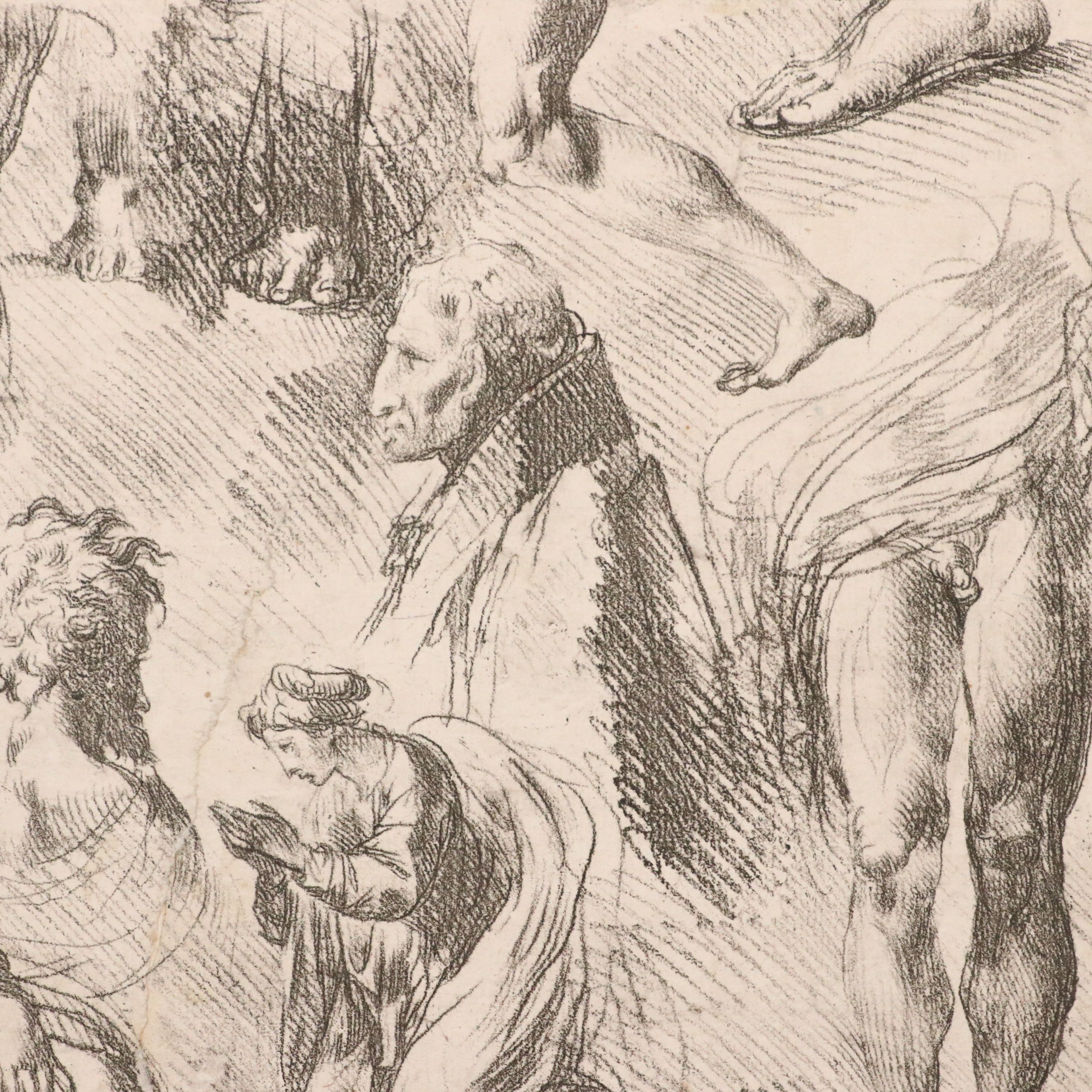 Antique Italian School Intaglio Engravings, 17th and 18th Century