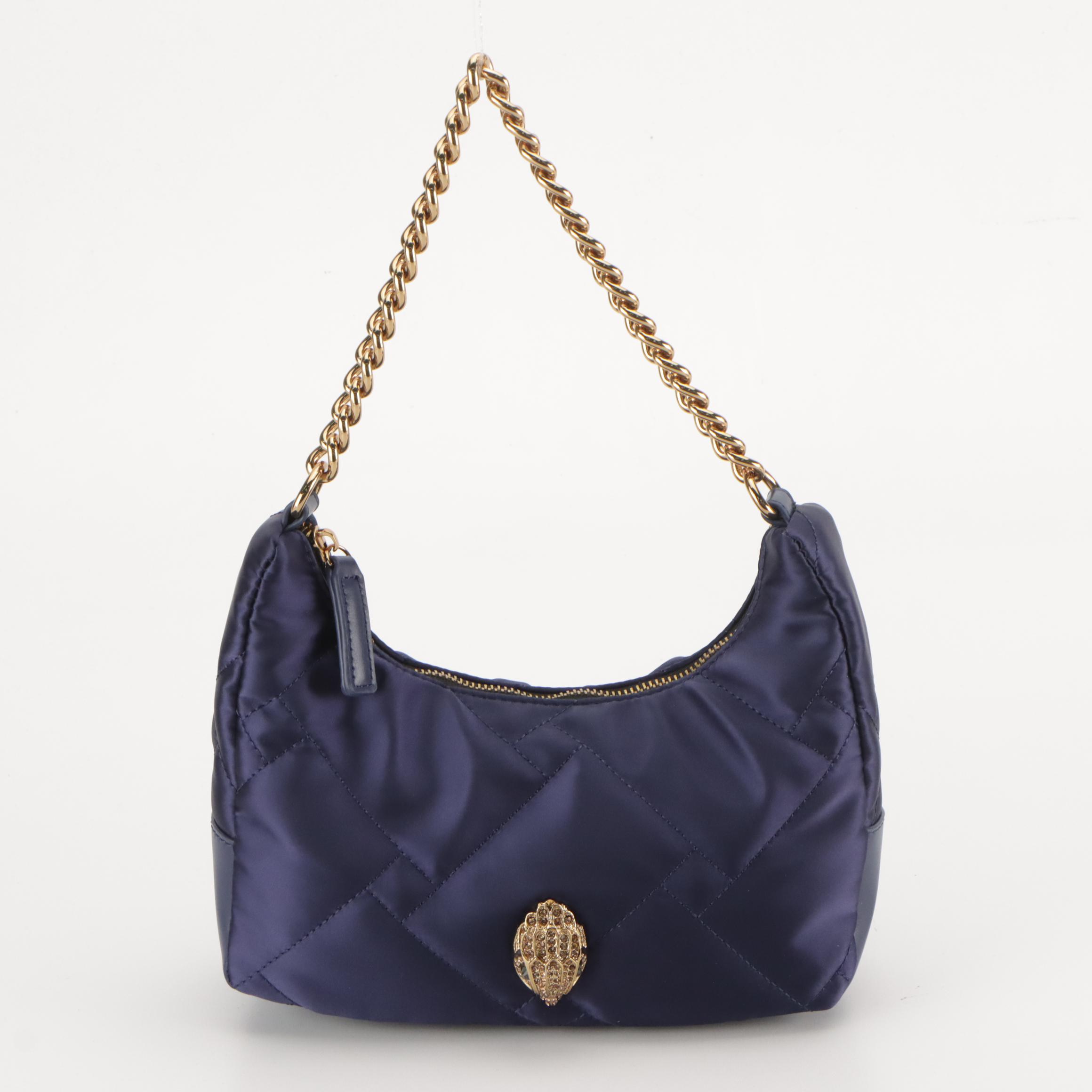 Kurt Geiger Quilted Chain Link Hobo Shoulder Bag