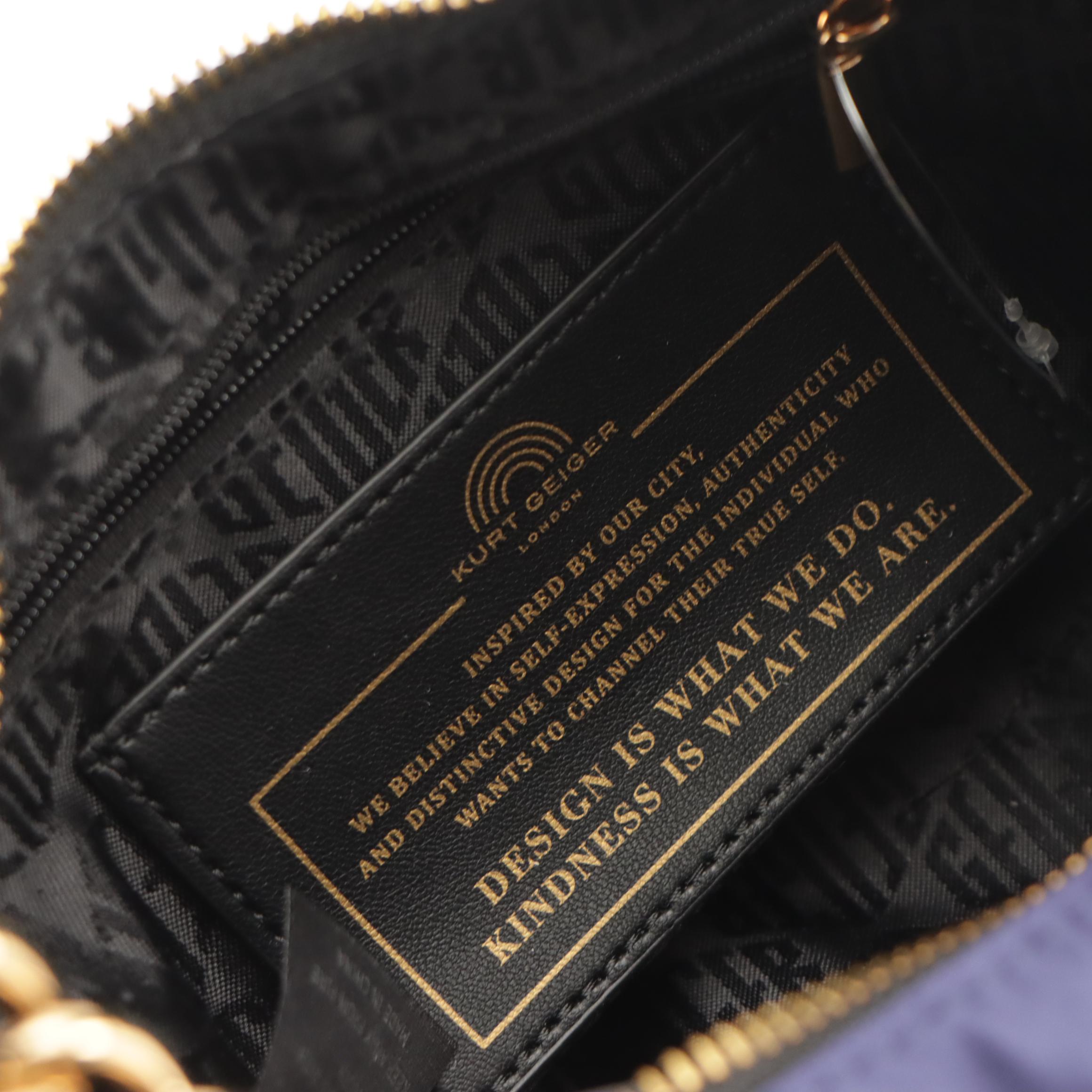 Kurt Geiger Quilted Chain Link Hobo Shoulder Bag