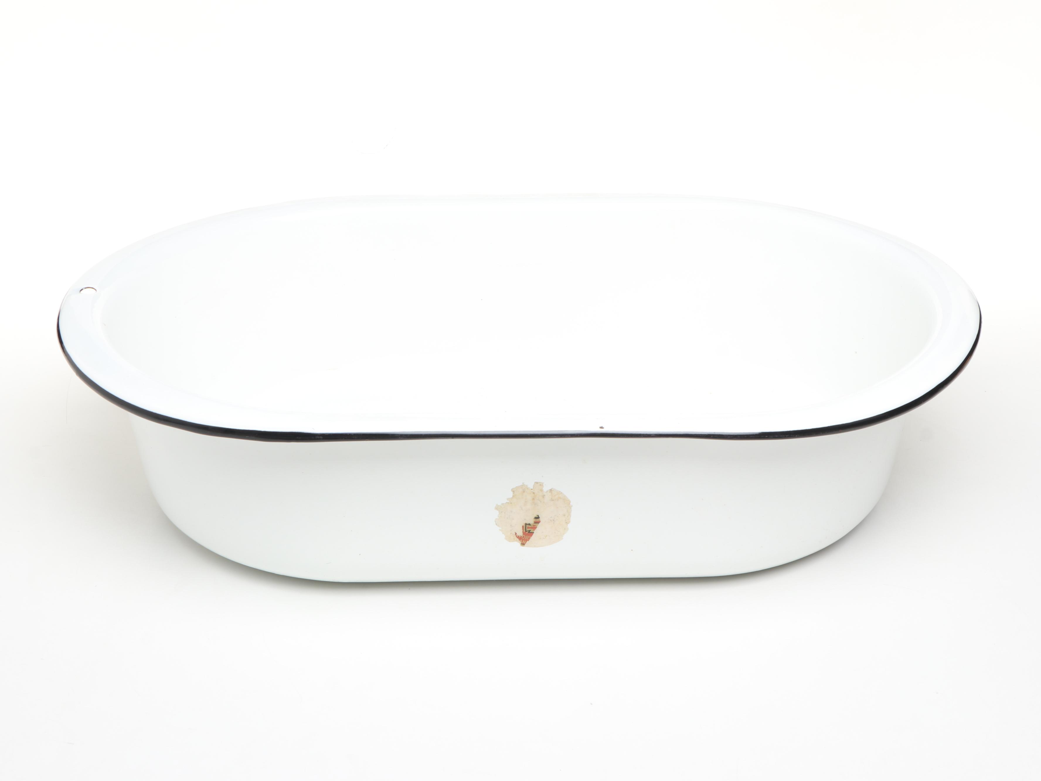 NESCO Slow Cooker with Other Art Deco Style Enamelware, Early to Mid-20th C.