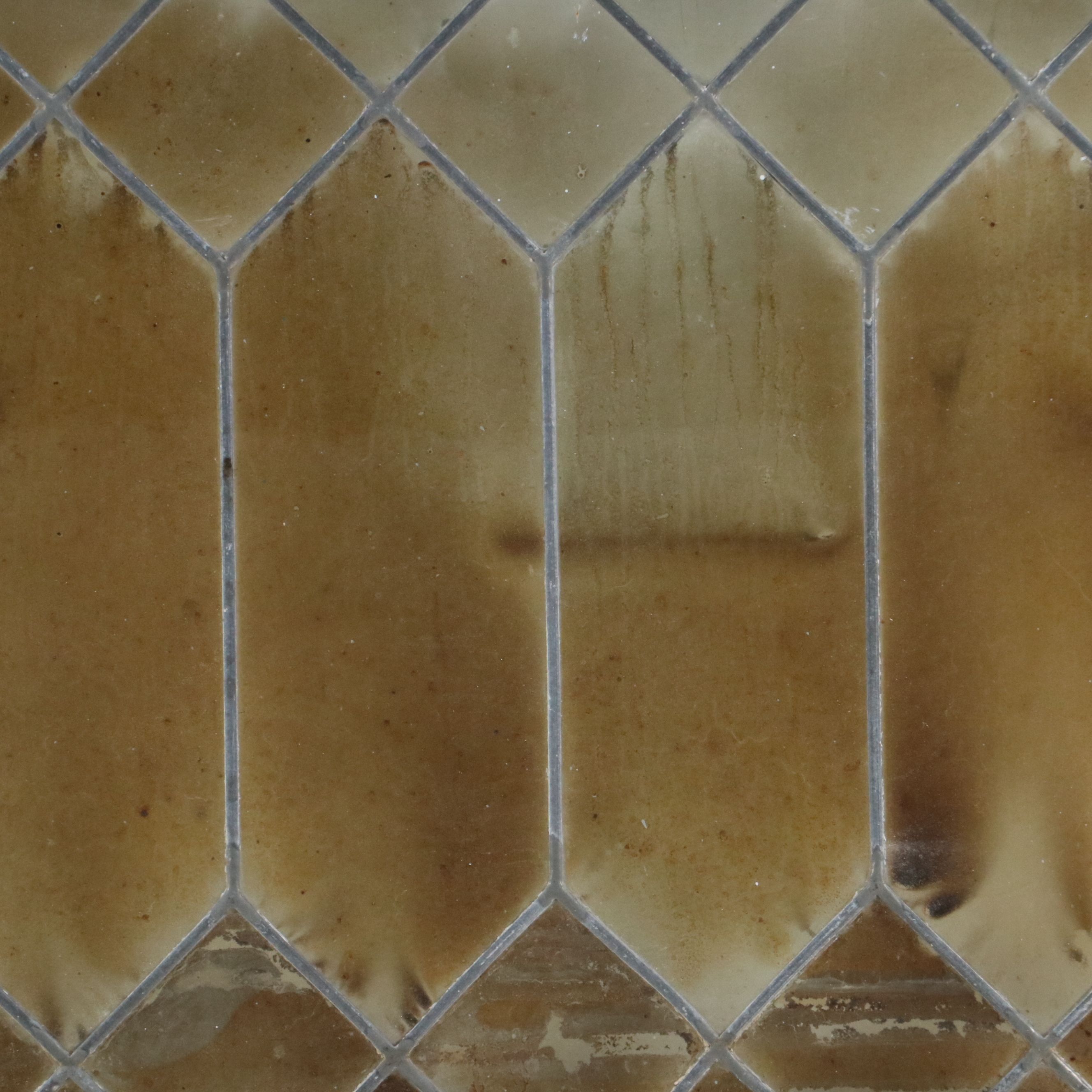 Beveled Glass Wood Framed Window