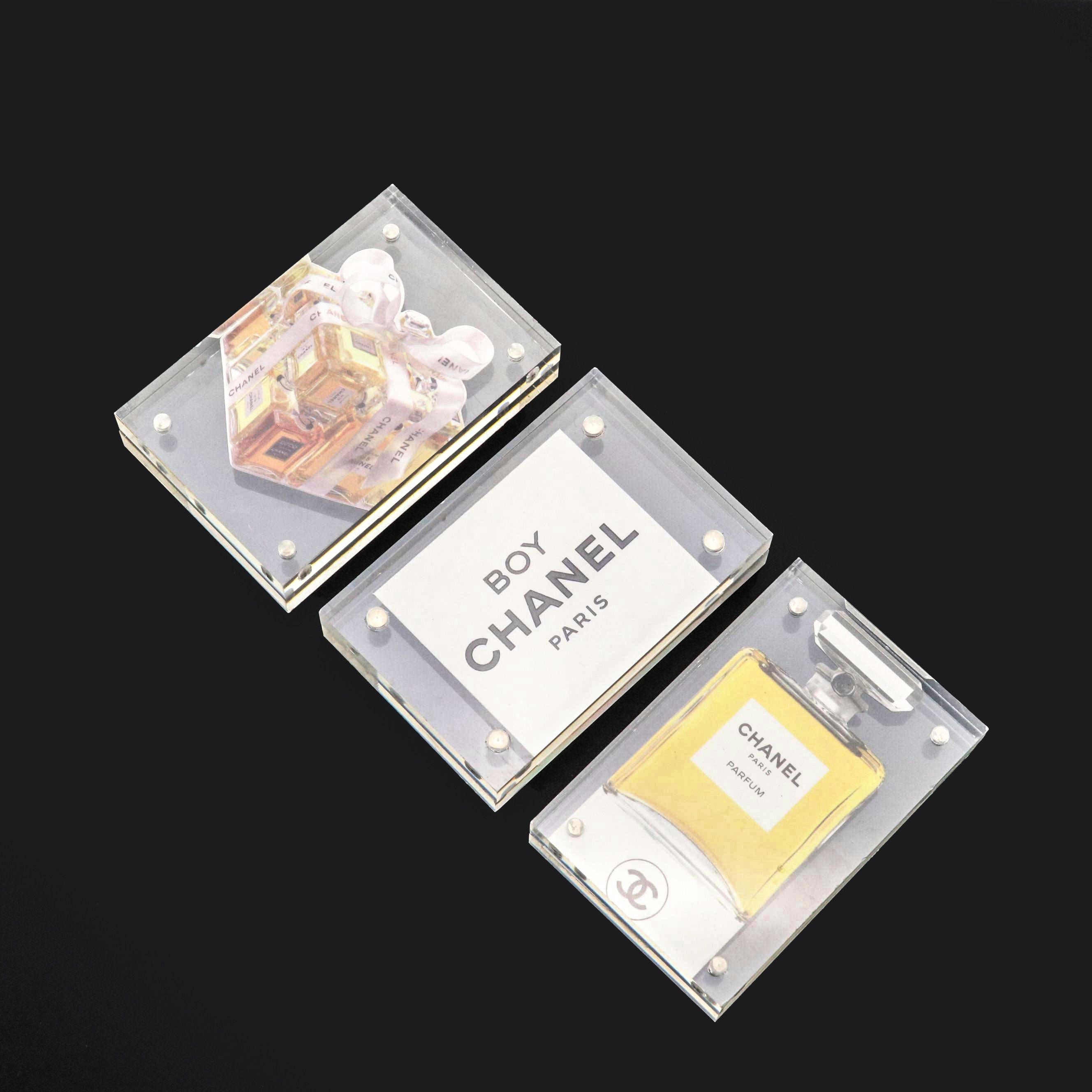 Acrylic Magnetic Frames with Chanel Themed Signs