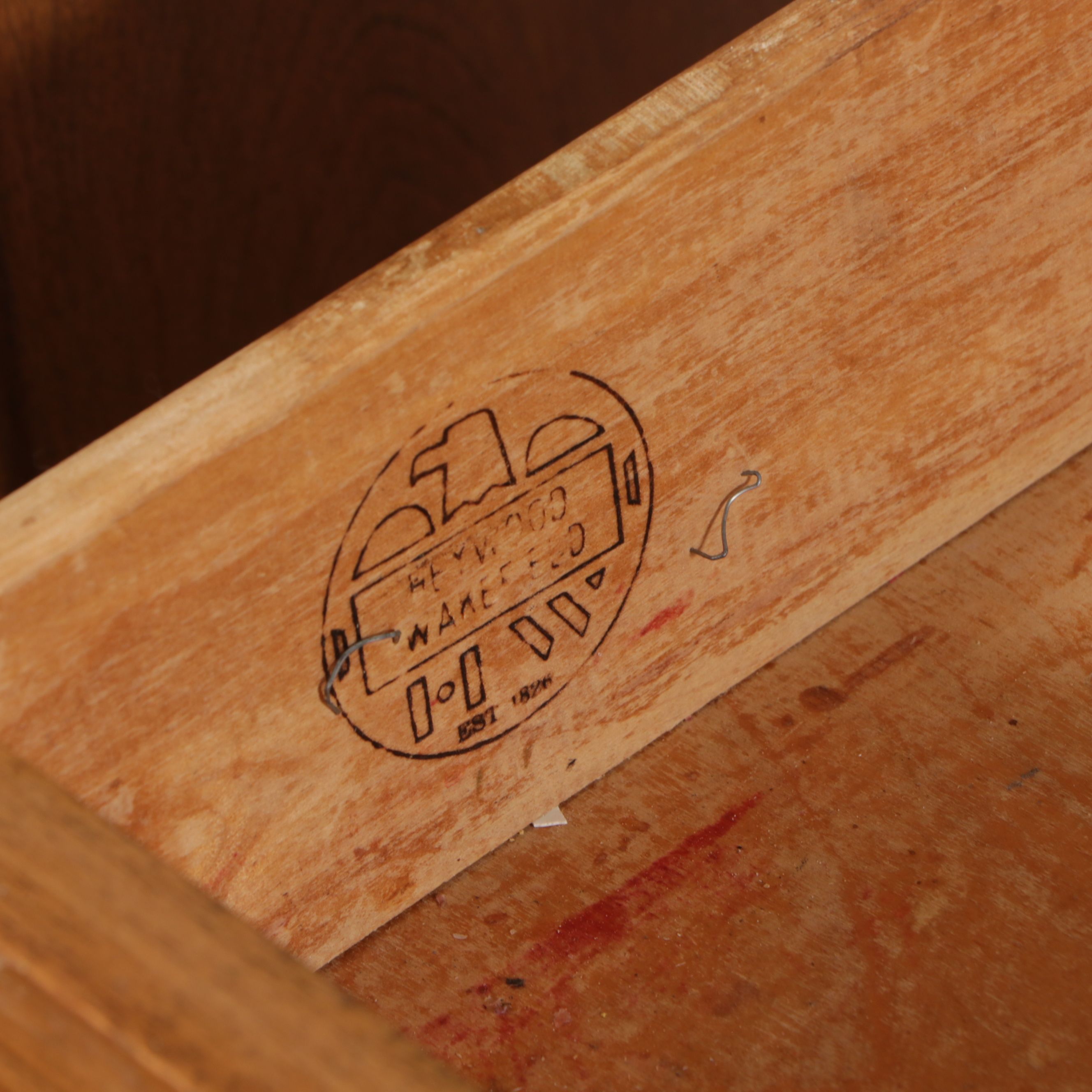 Heywood-Wakefield Mid Century Modern Maple China Cabinet and Buffet in "Wheat"