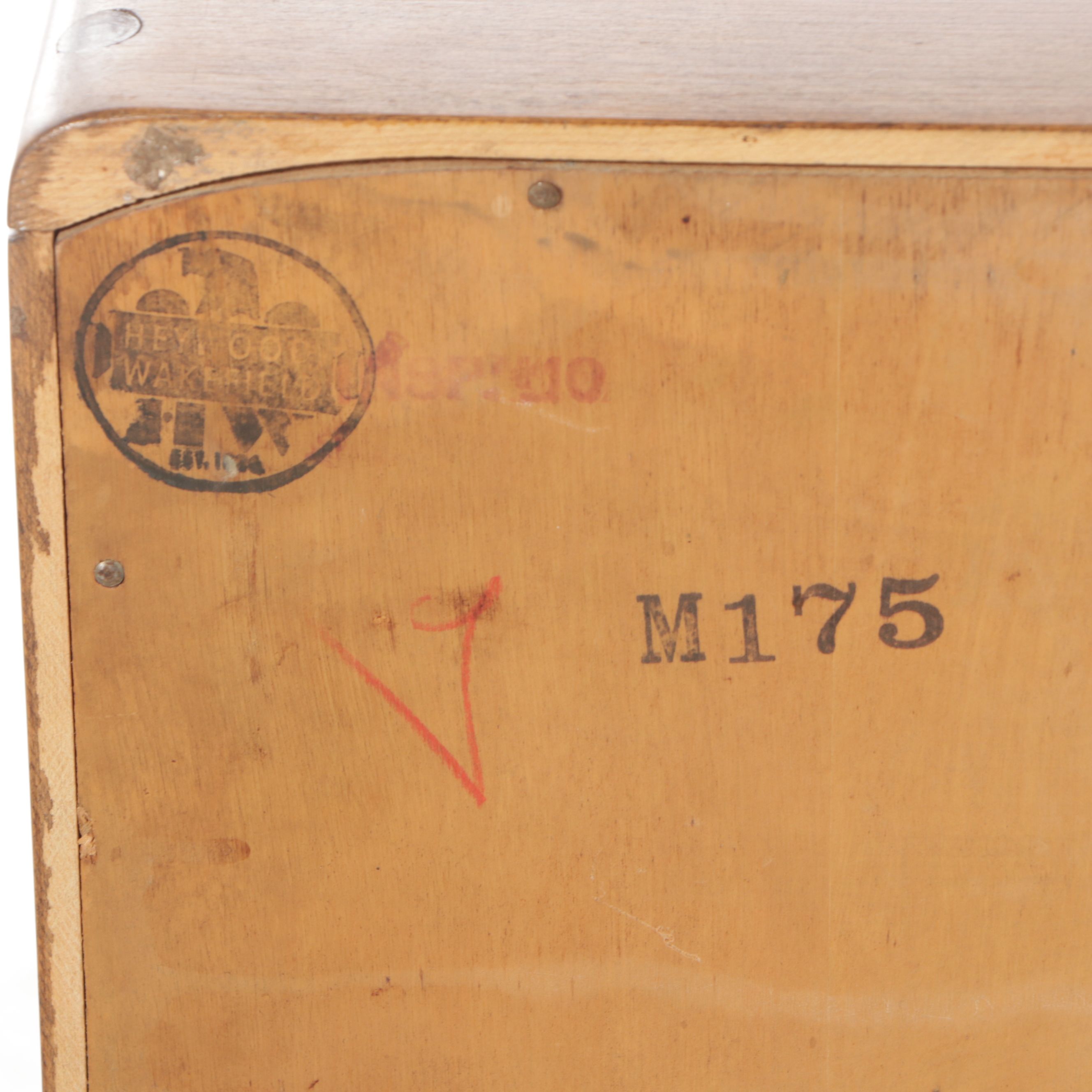 Heywood-Wakefield Mid Century Modern Maple China Cabinet and Buffet in "Wheat"