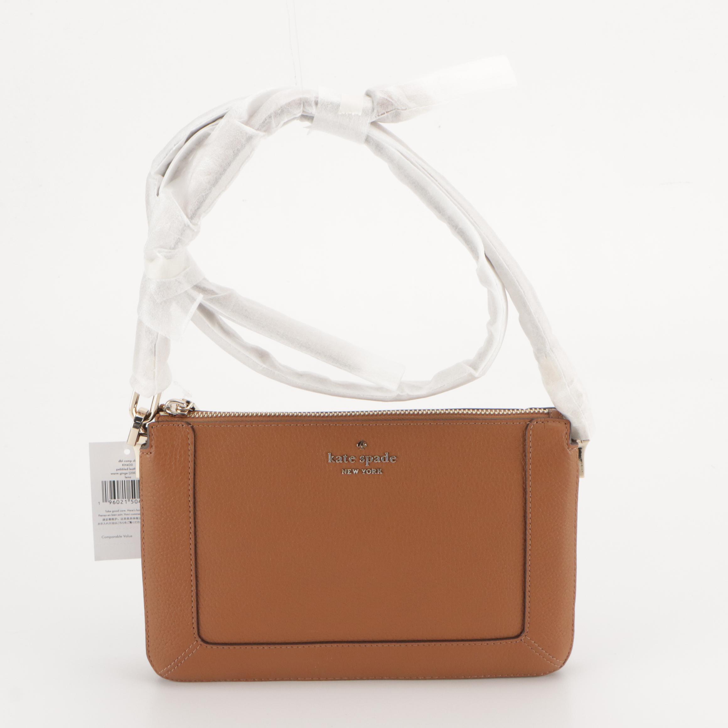 Kate Spade Jana Winter Blooms Zip Tote & Lena Grained Leather Crossbody w/ Tags