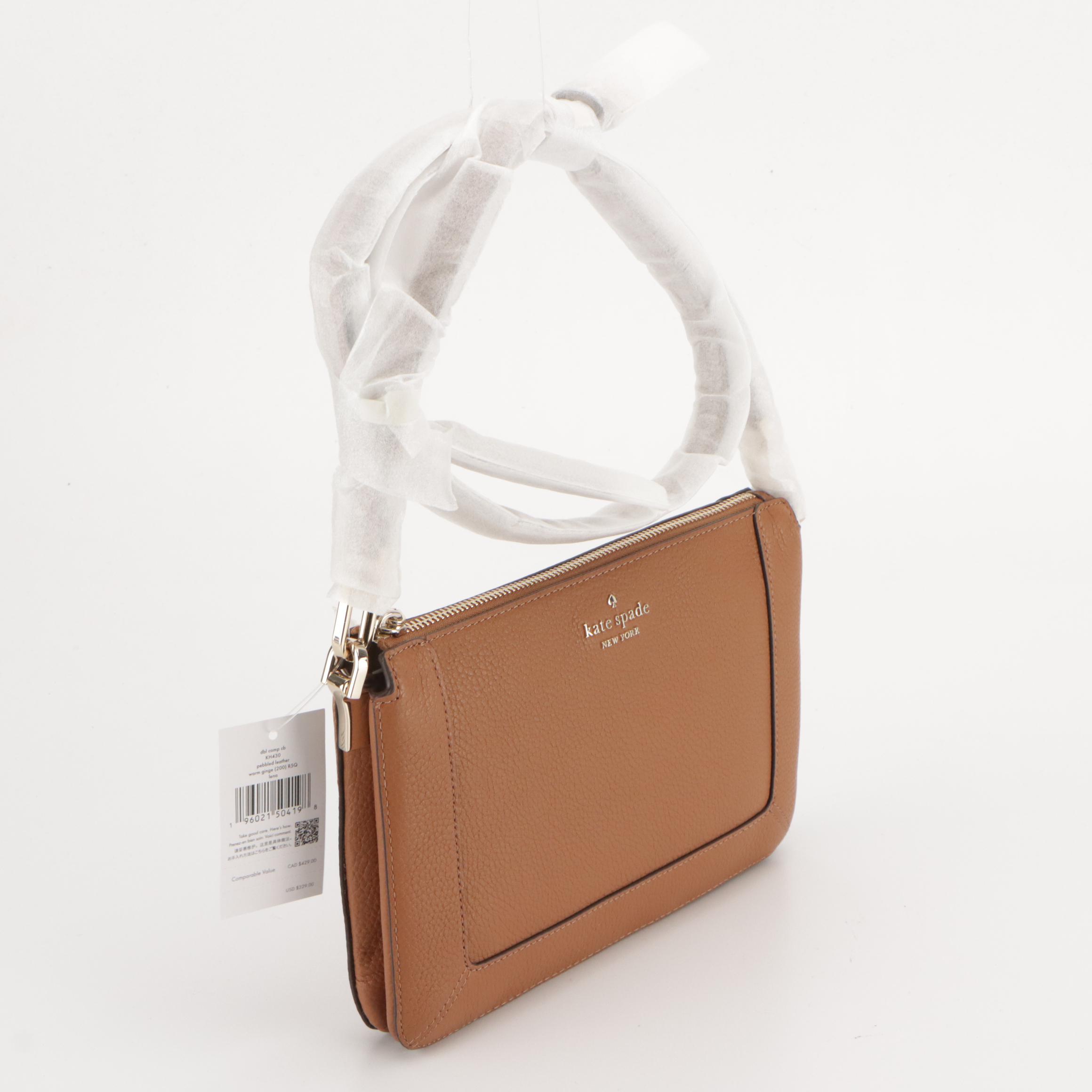 Kate Spade Jana Winter Blooms Zip Tote & Lena Grained Leather Crossbody w/ Tags