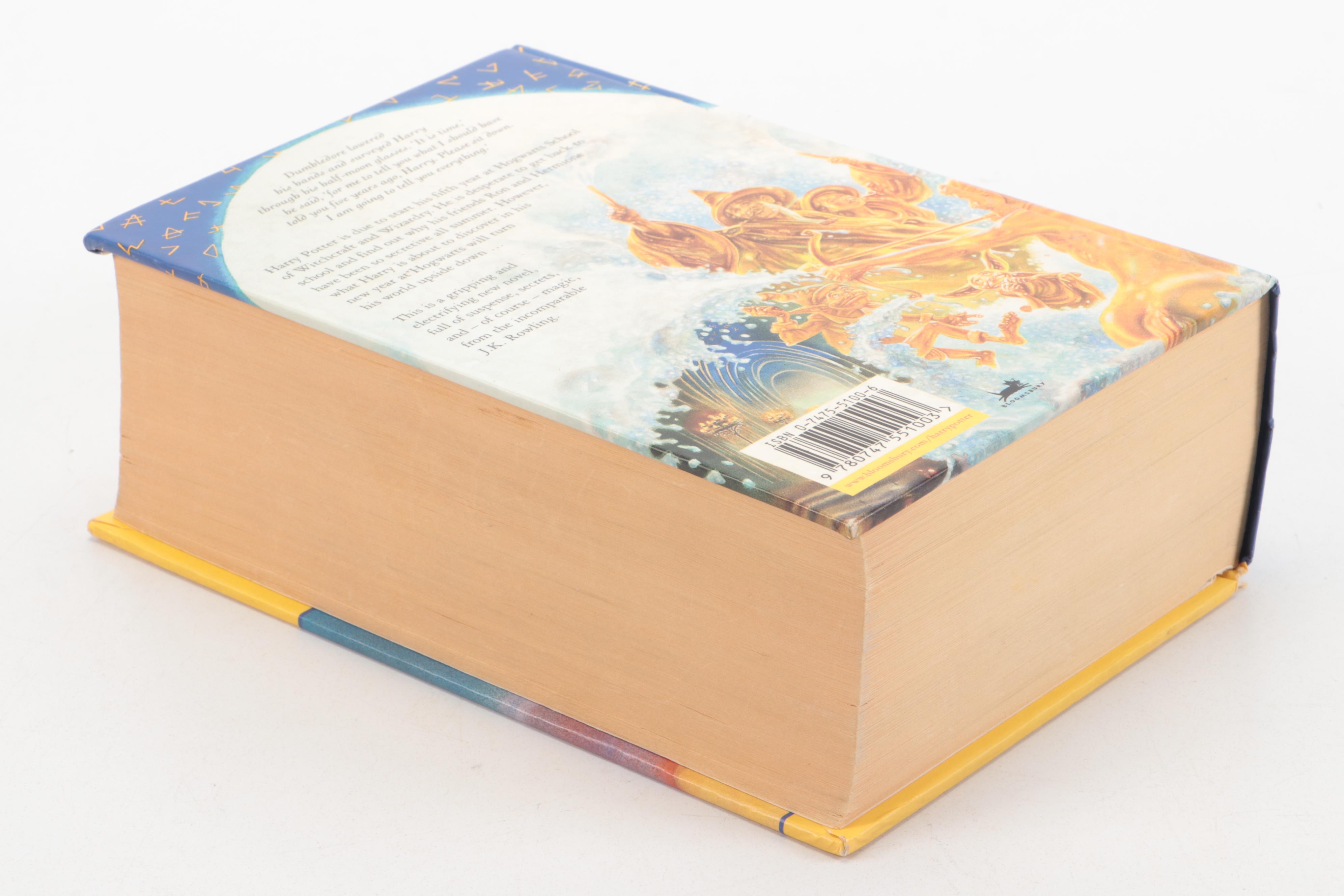 First UK Edition "Harry Potter and the Order of the Phoenix" by J. K. Rowling