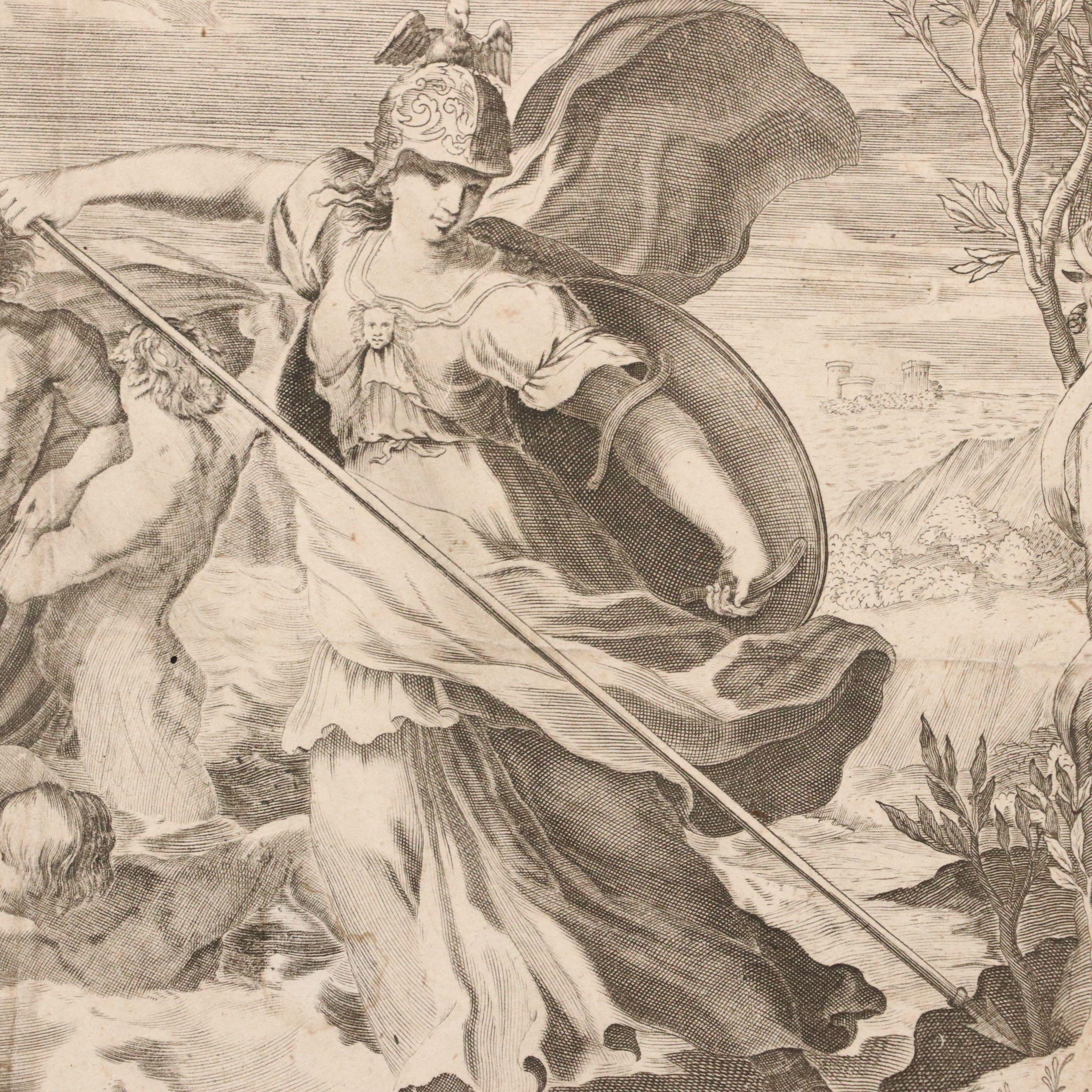 Antique Engravings Including "Saint Jerome," 17th and 18th Century