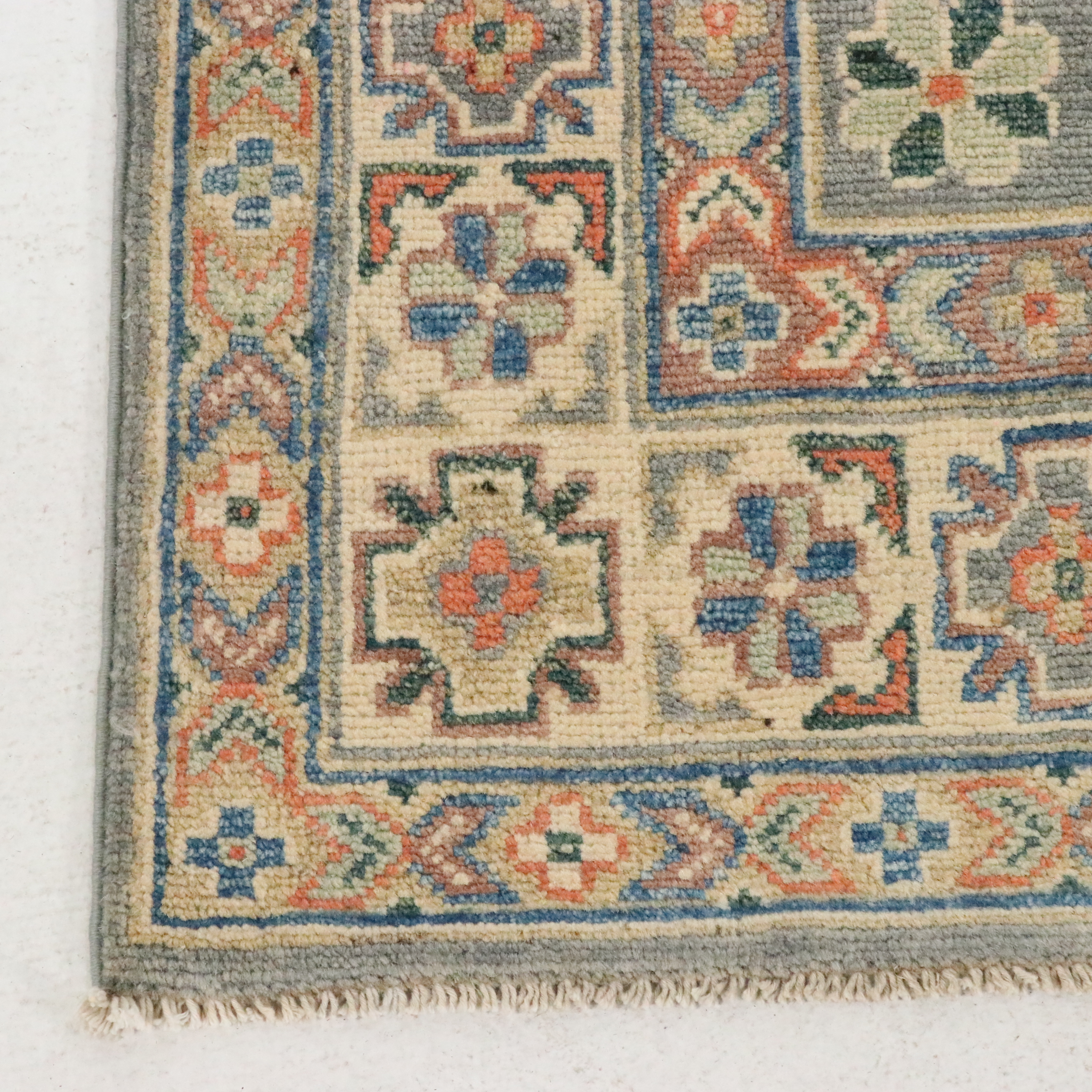 3'4 x 4'11 Hand-Knotted Afghan Kazak Accent Rug