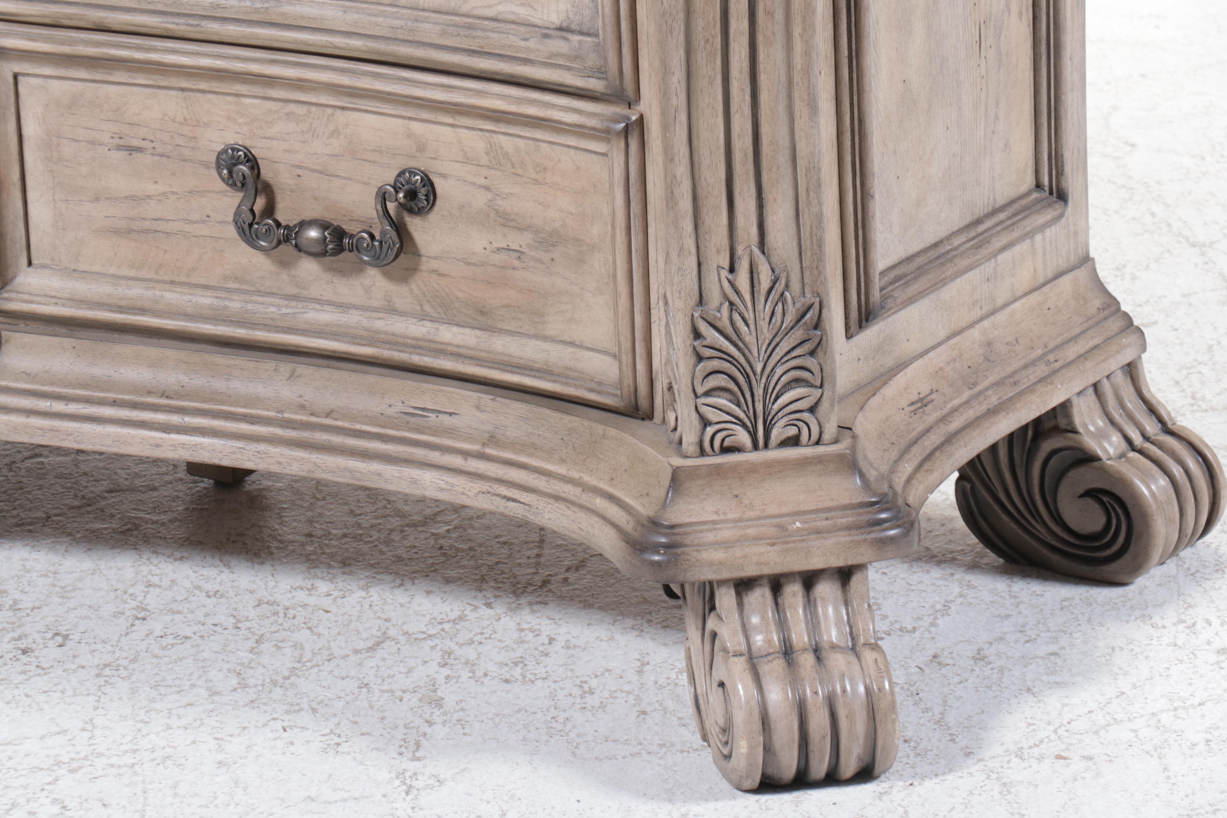 Michael Amini "Villa di Como" Marble Top Painted Wood Dresser