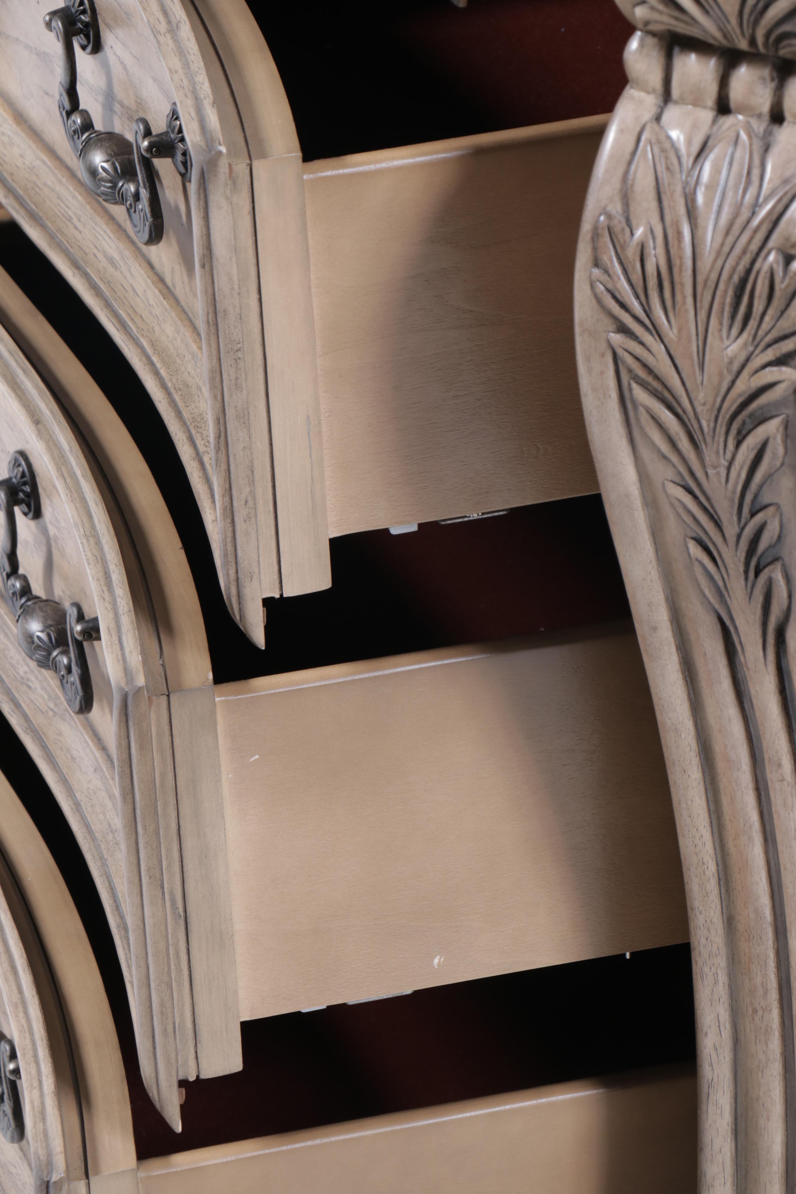 Michael Amini "Villa di Como" Marble Top Painted Wood Dresser