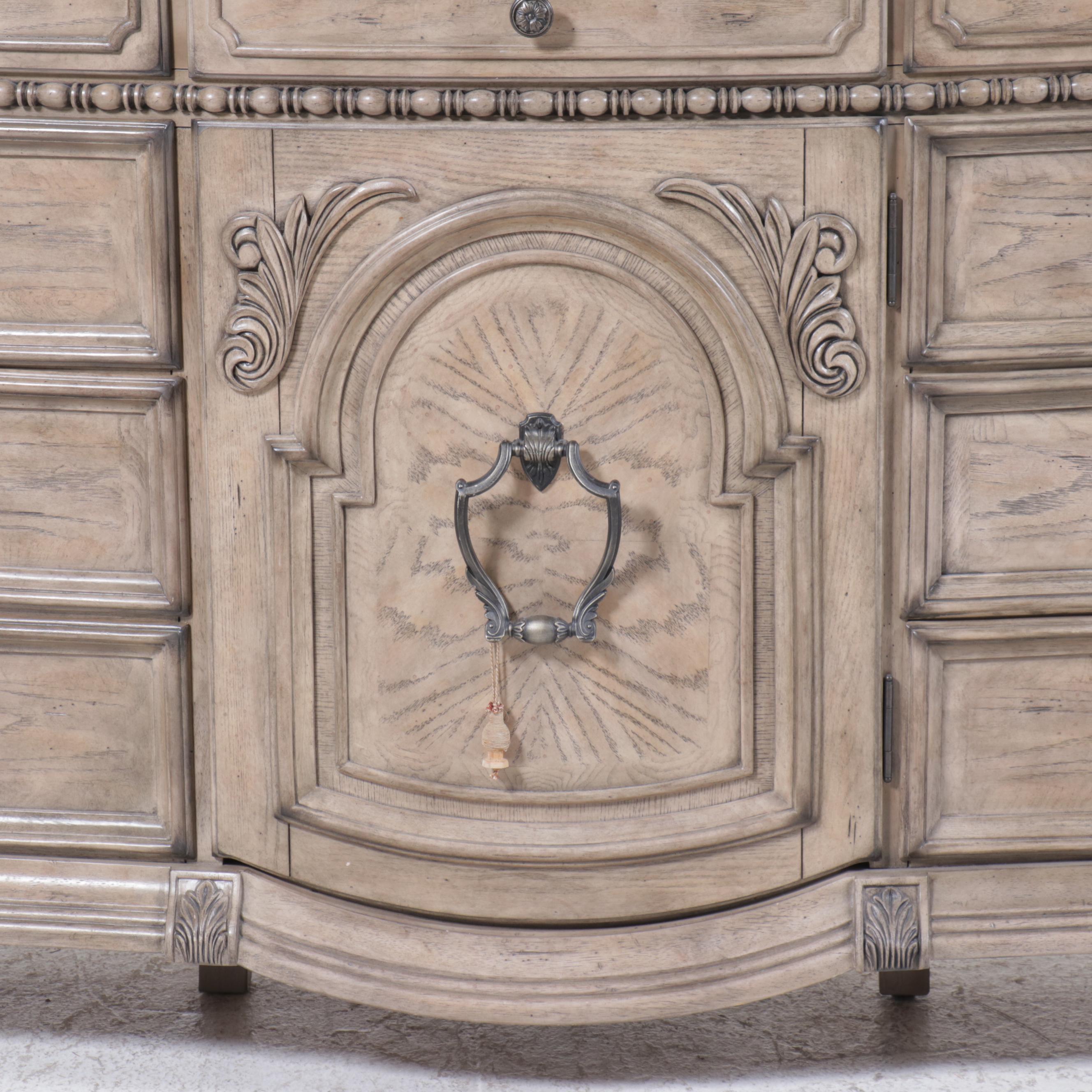 Michael Amini "Villa di Como" Marble Top Painted Wood Dresser