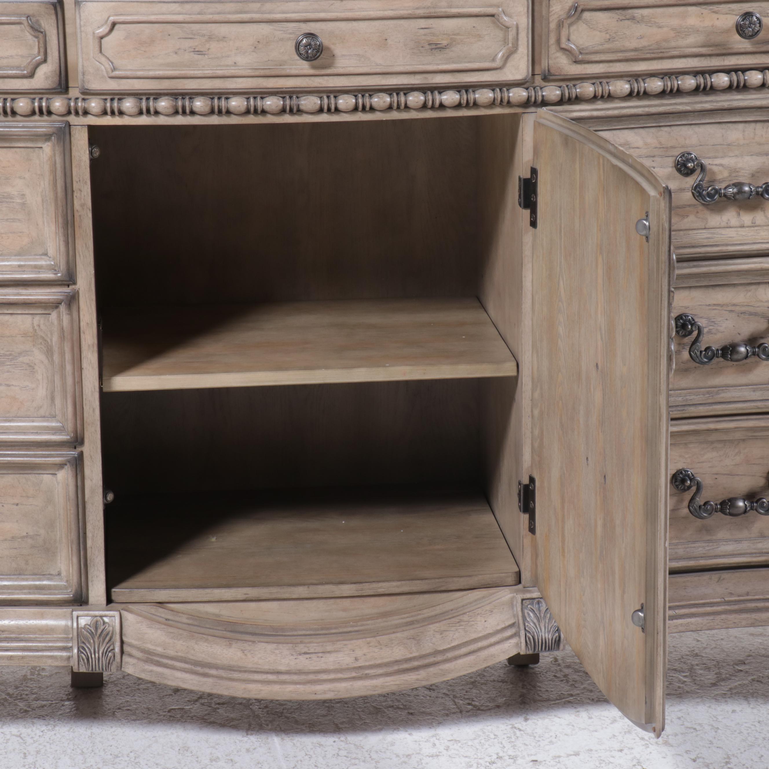 Michael Amini "Villa di Como" Marble Top Painted Wood Dresser