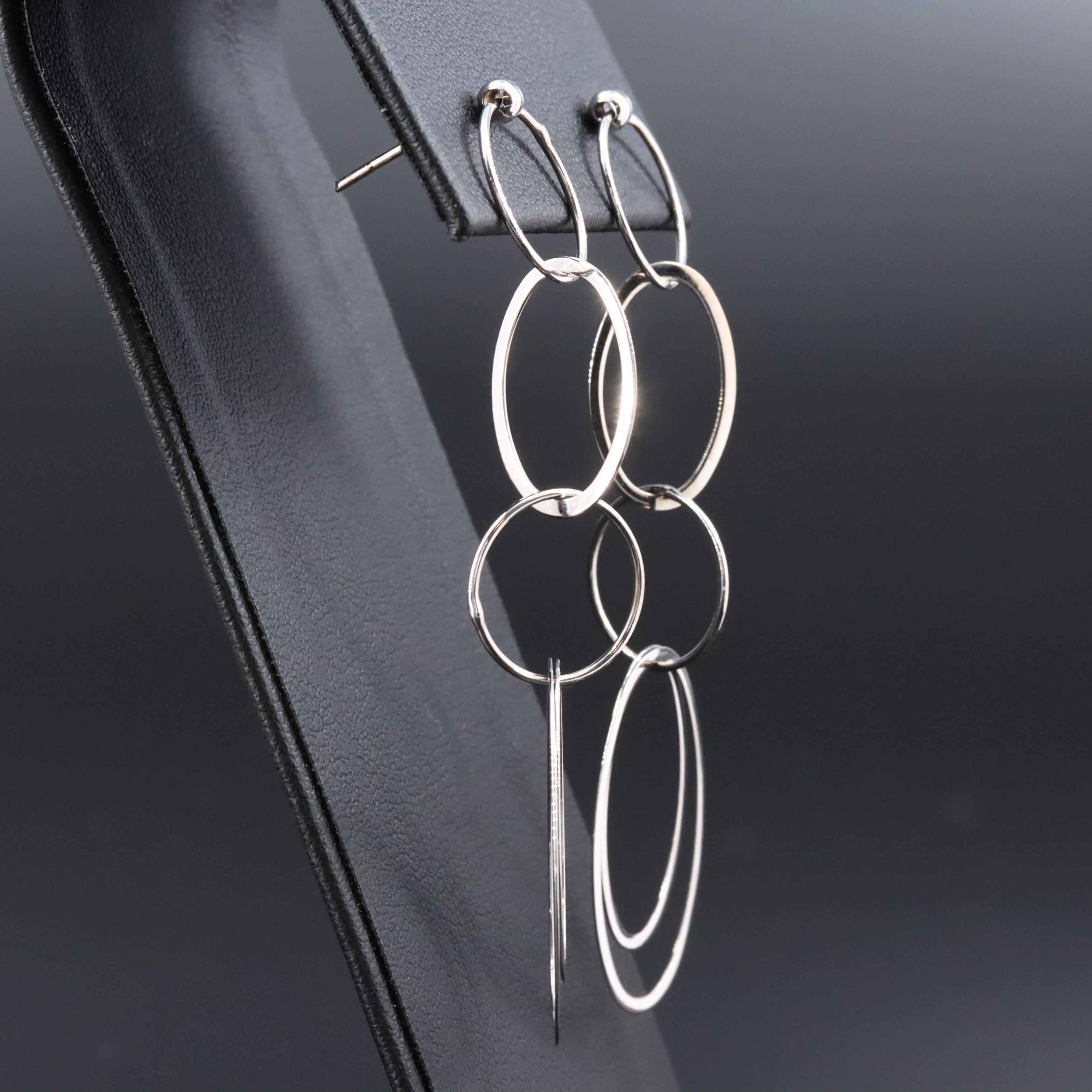 14K Oval Link Earrings