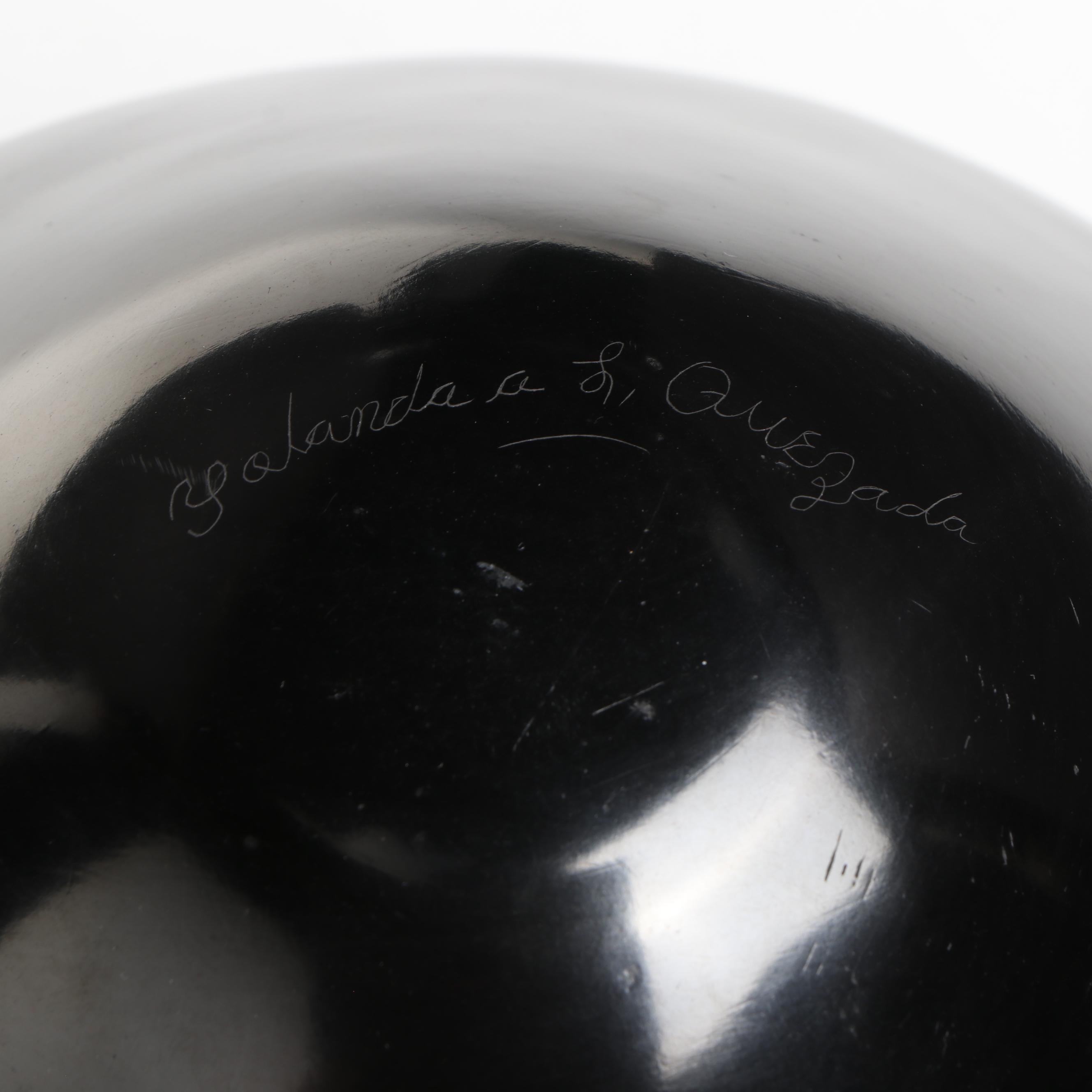 Yolanda Quezada Mata Ortiz Blackware Lizard Olla