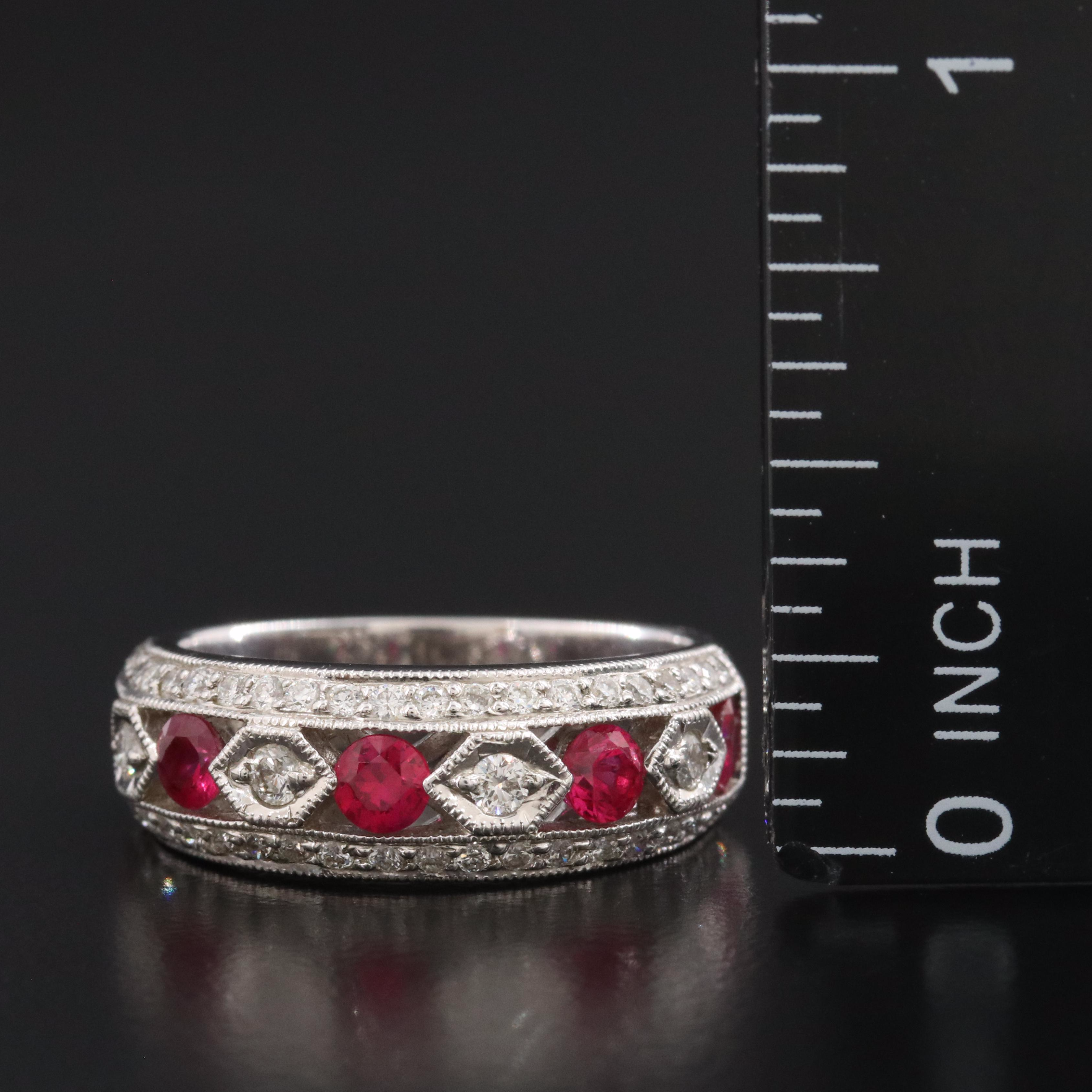14K Ruby and Diamond Ring
