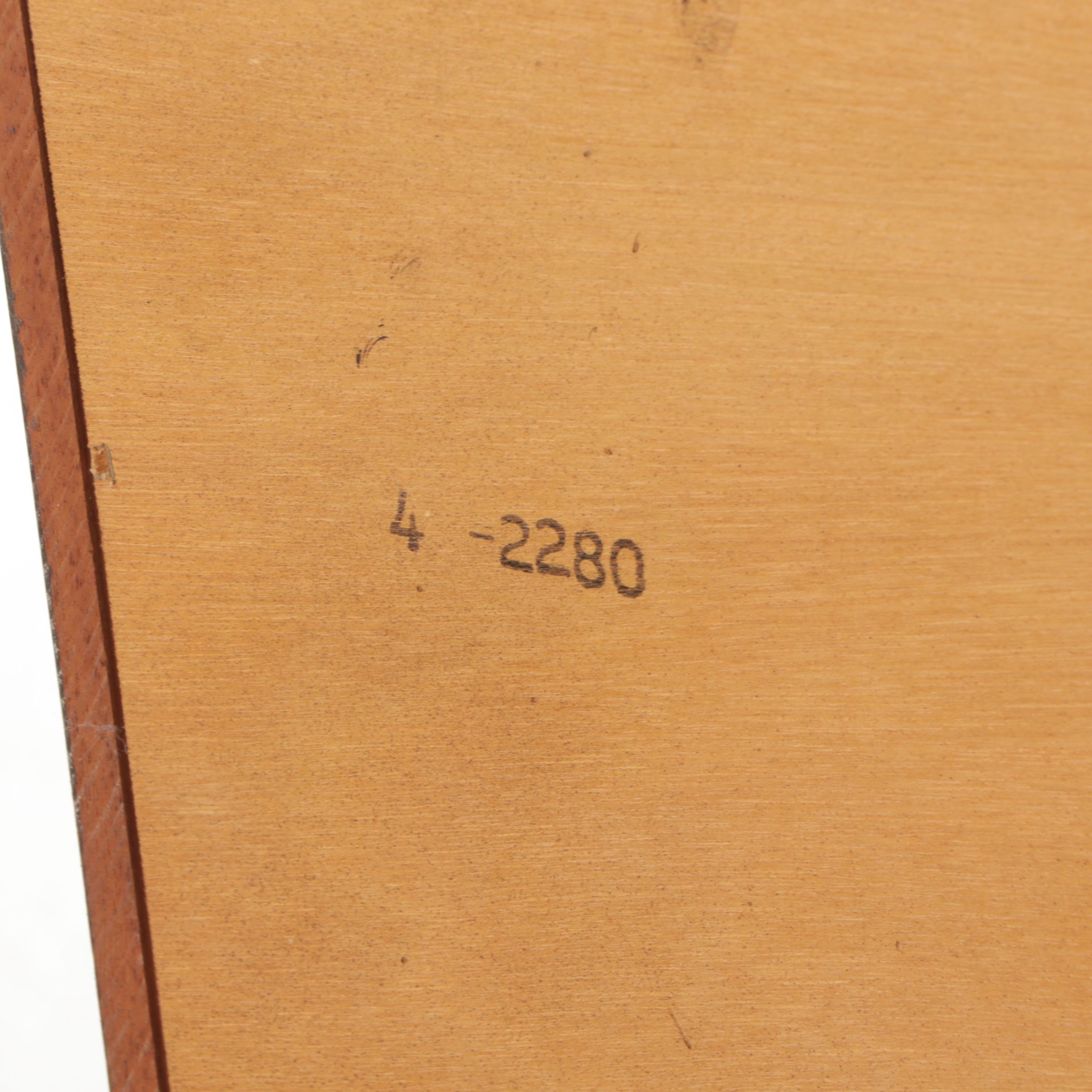 Georgian Style Mahogany Four-Drawer Chest, Late 20th Century