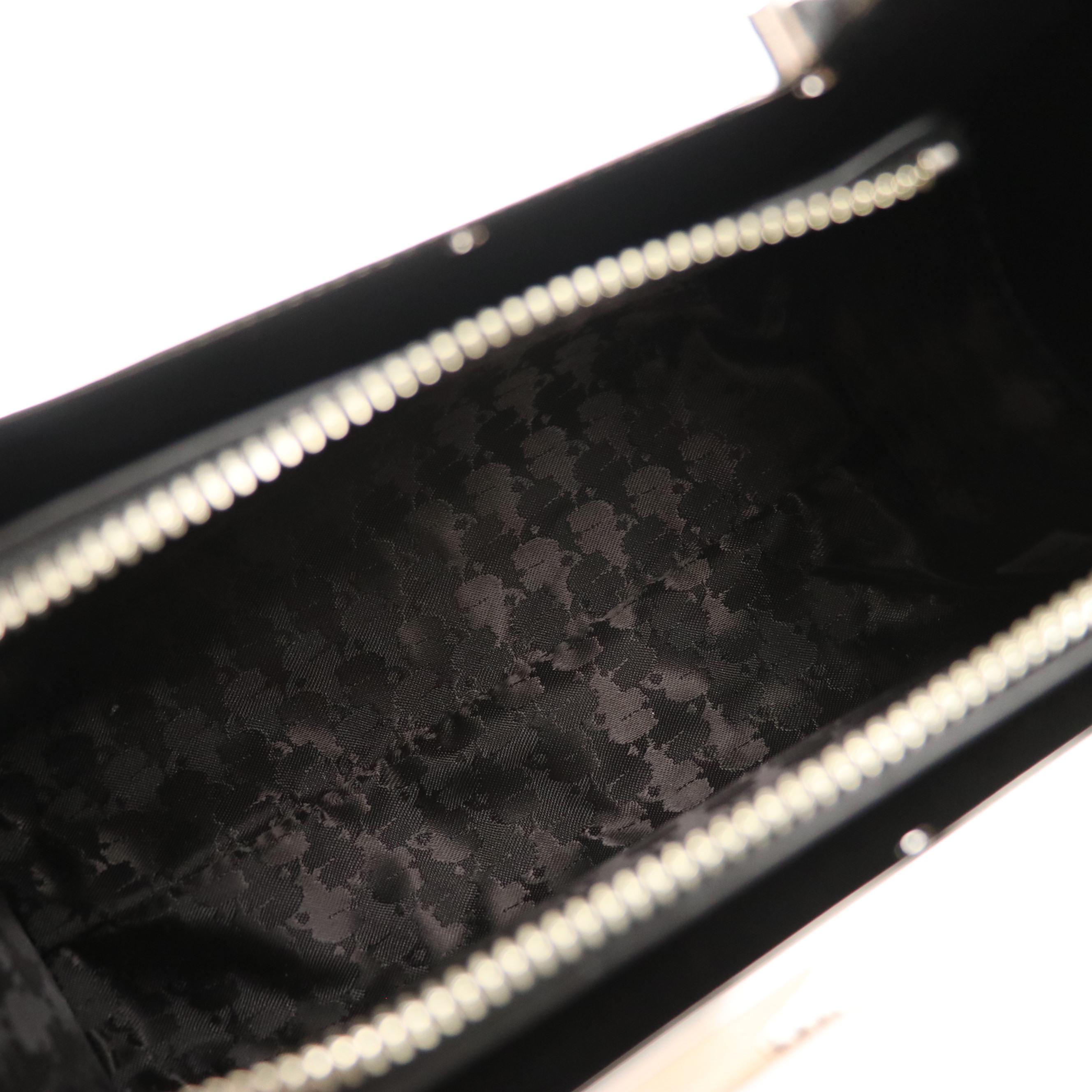 Karl Lagerfeld Paris Nouveau Heart Handle Bag in Black Grained Leather