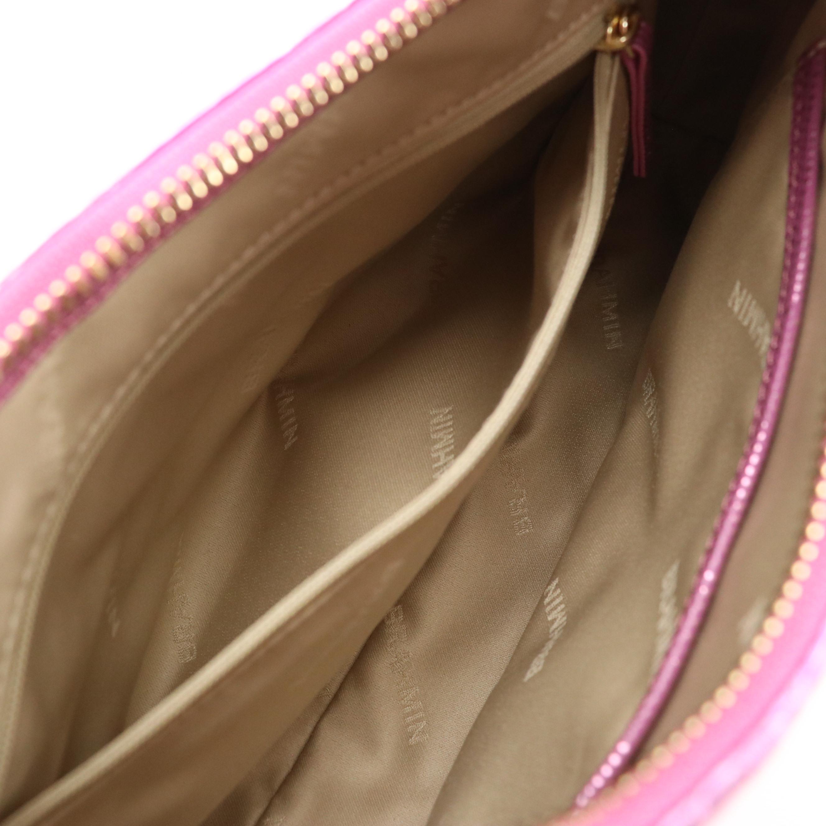 Brahmin Mod Esme Shoulder Bag in "Rose Water Akoni" Metallic Snakeskin Leather