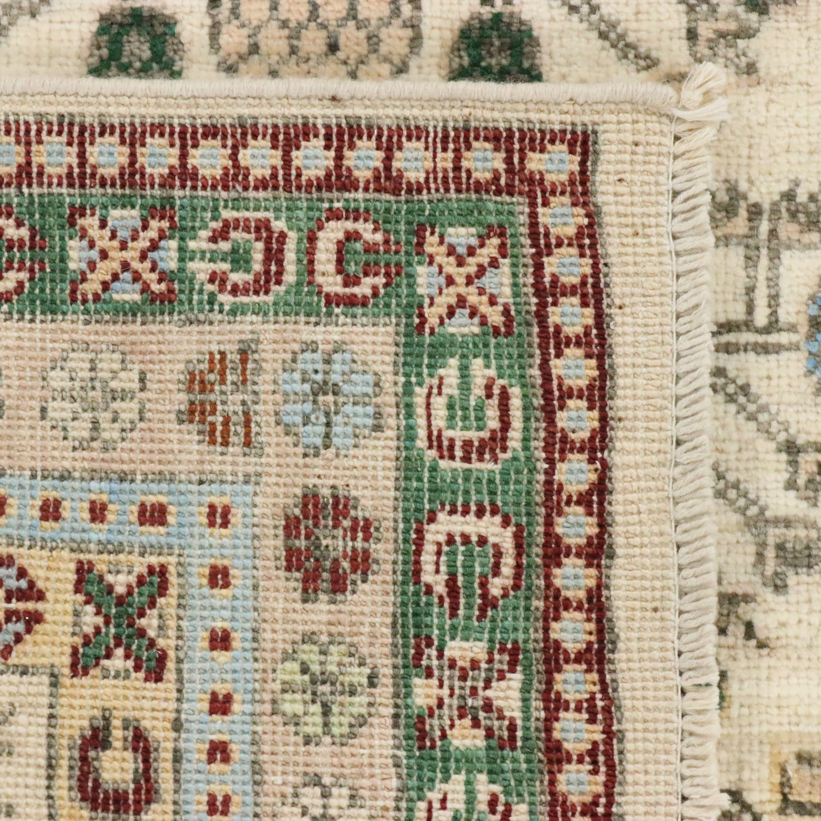 2'8 x 4'1 Hand-Knotted Afghan Khotan Accent Rug