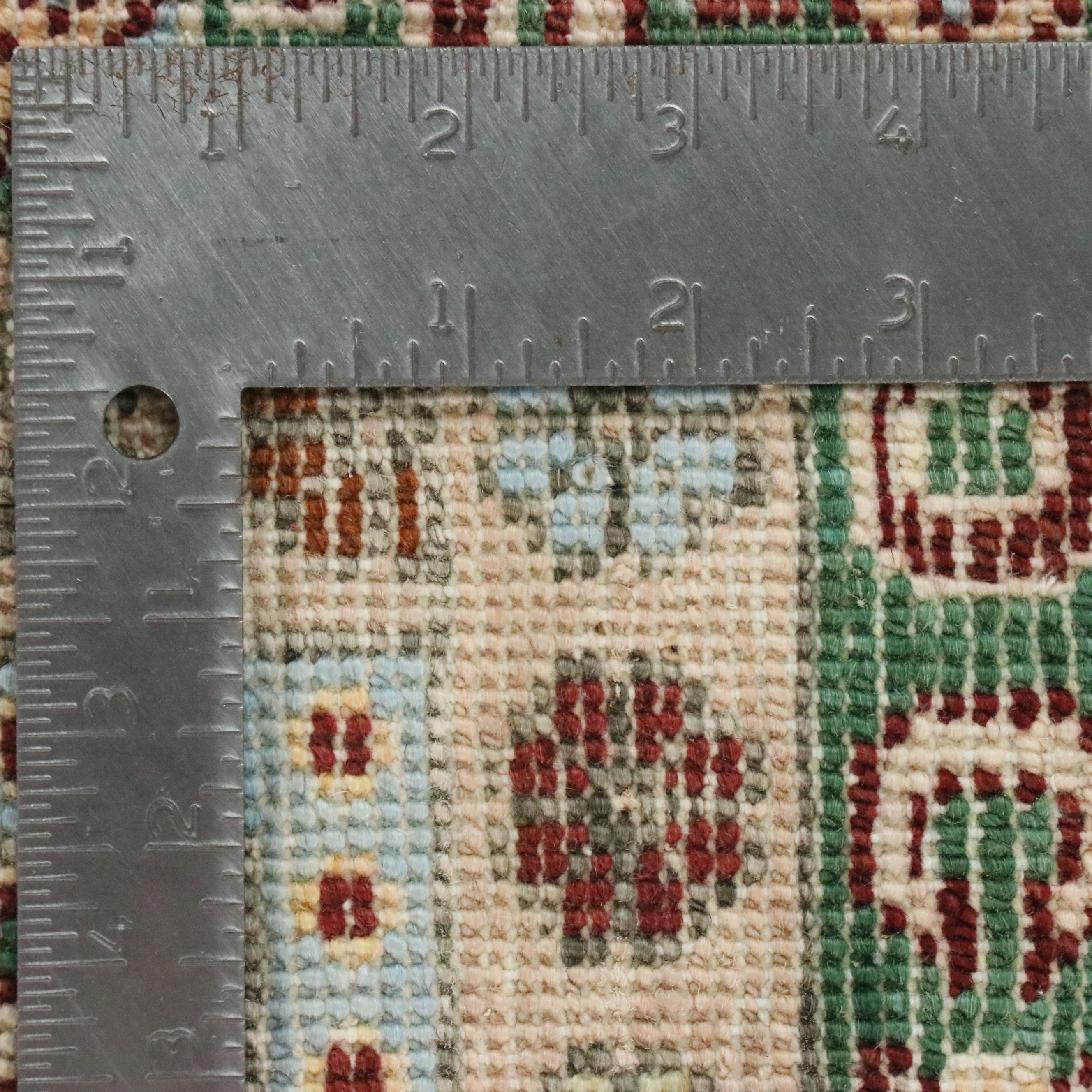 2'8 x 4'1 Hand-Knotted Afghan Khotan Accent Rug